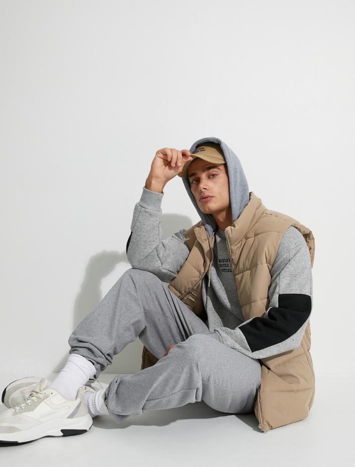  Jogger Eşofman Altı Beli Bağcıklı Cep Detaylı