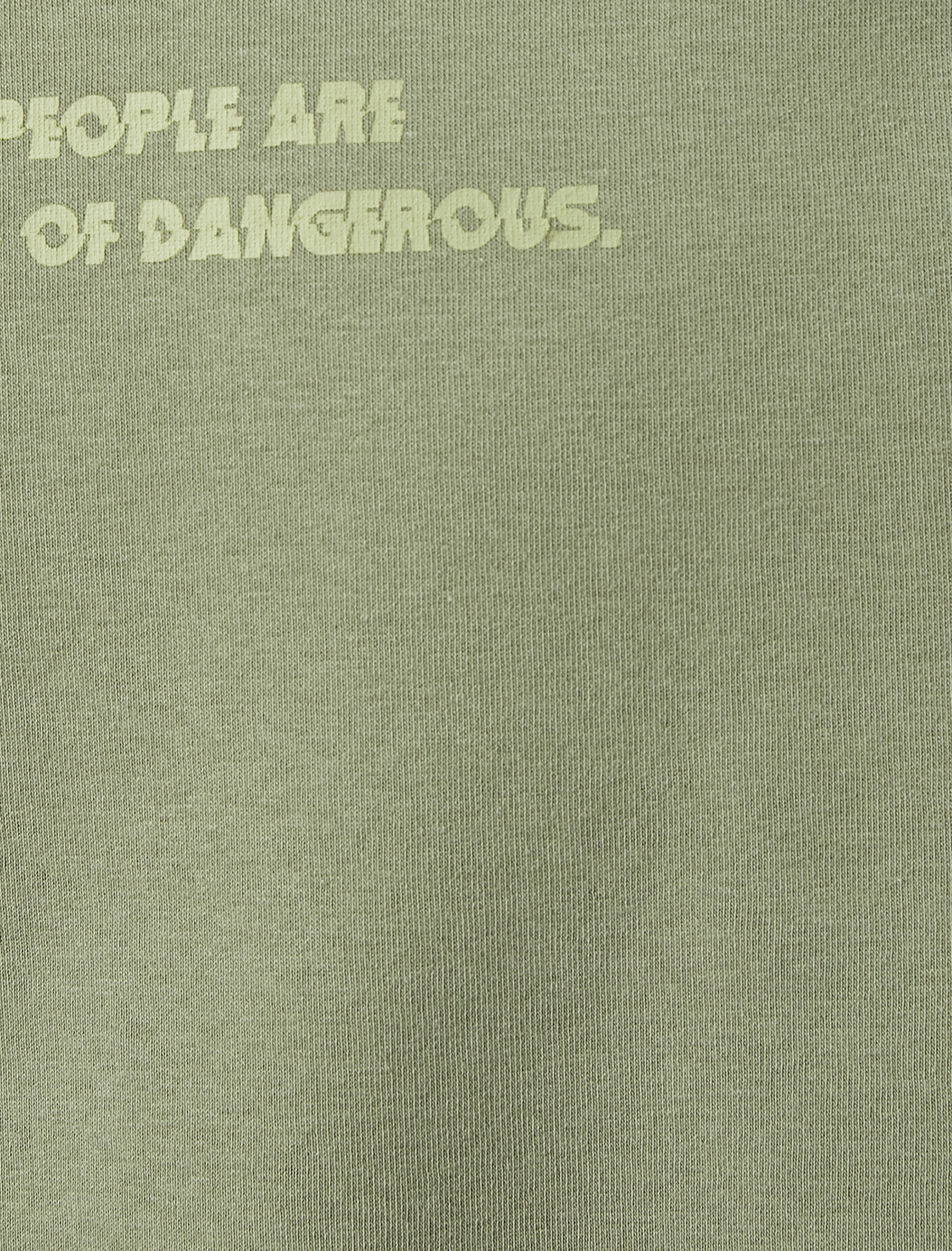   Slogan Baskılı Sweatshirt Reglan Kol Bisiklet Yaka Ribanalı Şardonlu