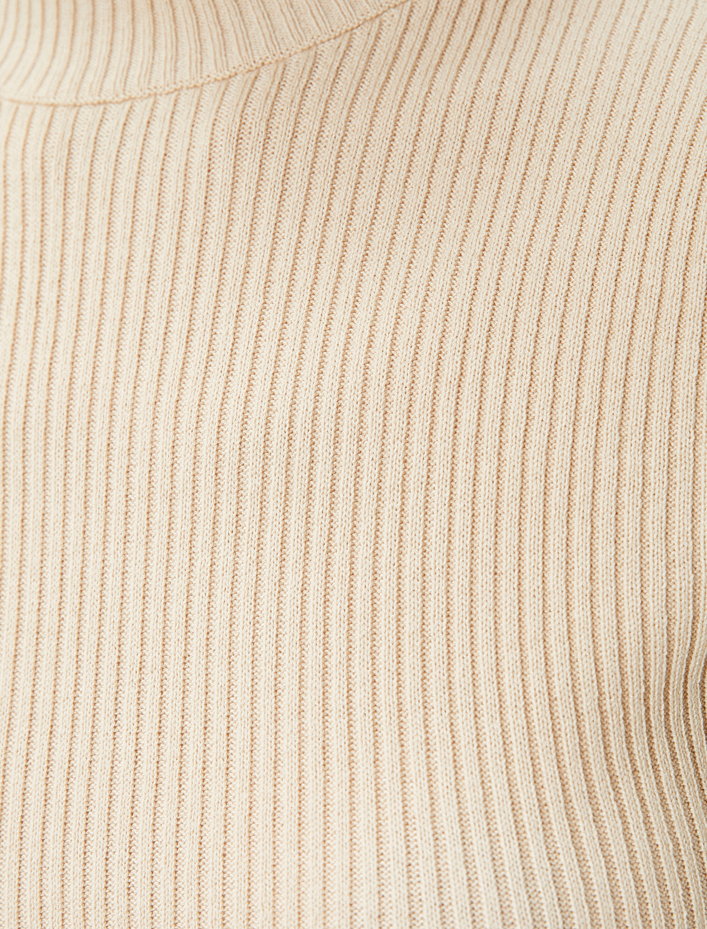   Triko Kazak Kısa Kollu Yarım Balıkçı Yaka Fitilli