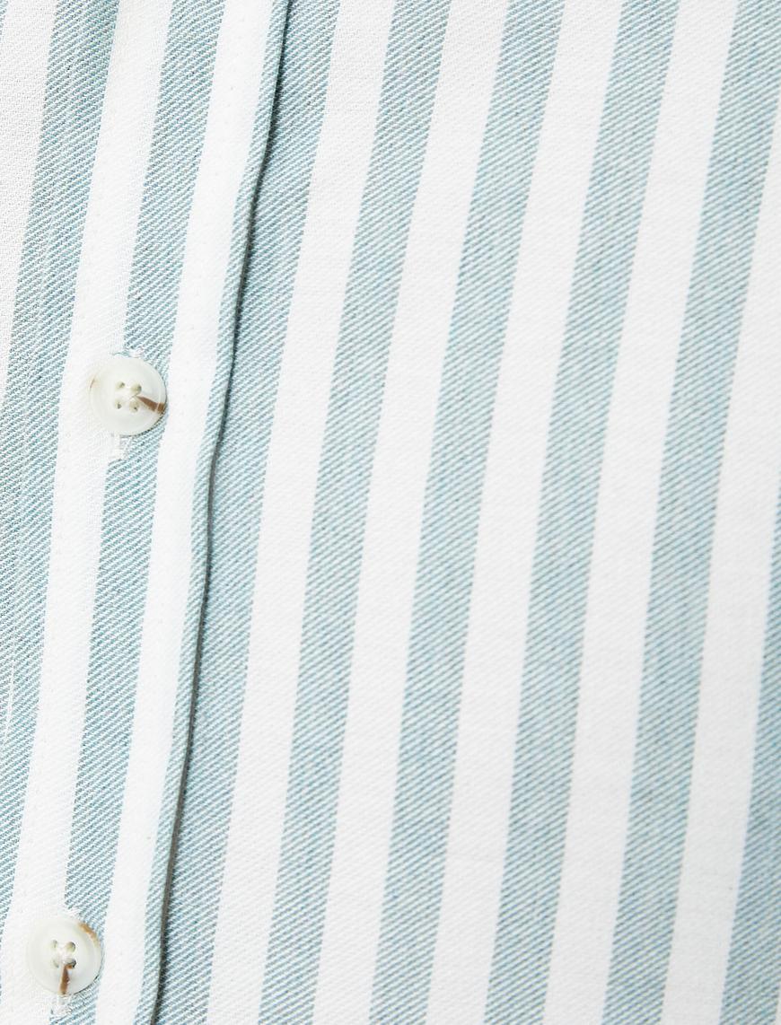   Klasik Gömlek Uzun Kollu Slim Fit Düğmeli