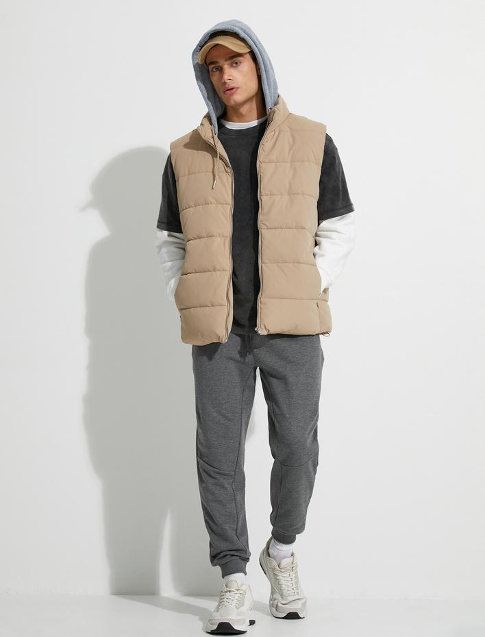  Jogger Eşofman Altı Fermuar Cepli Beli Bağcıklı Dikiş Detaylı