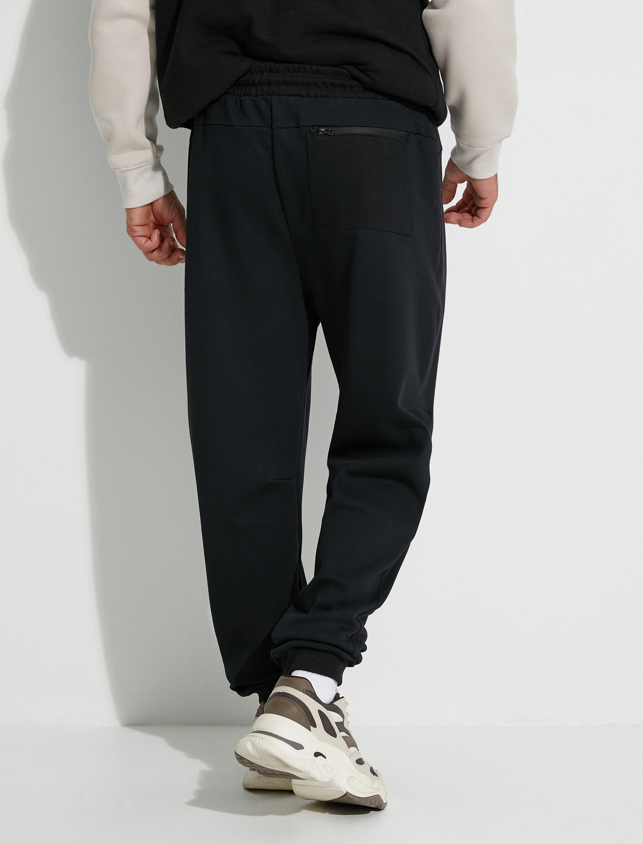   Jogger Eşofman Altı Fermuar Cepli Beli Bağcıklı Dikiş Detaylı