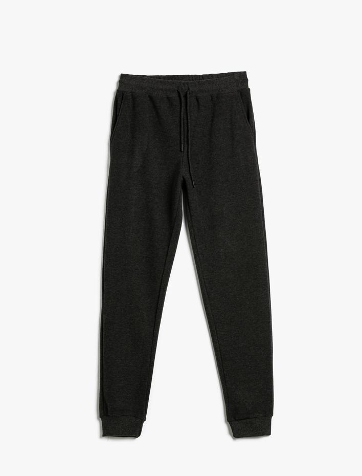  Jogger Eşofman Altı Beli Bağcıklı Cep Detaylı