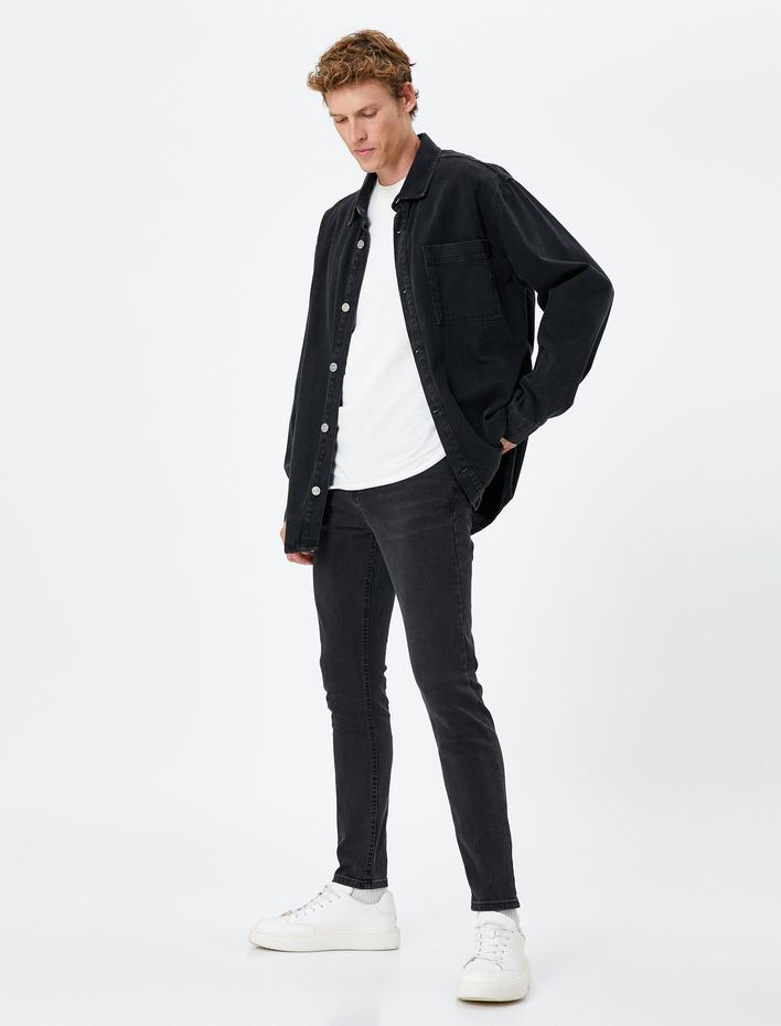  Skinny Fit Kot Pantolon - Michael Jean