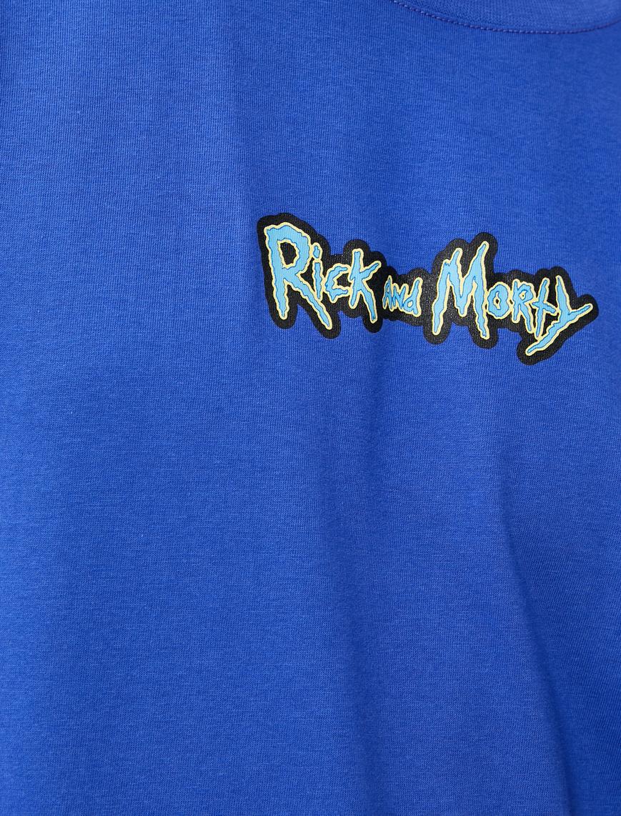   Rick and Morty Oversize Tişört Lisanslı Baskılı Pamuklu