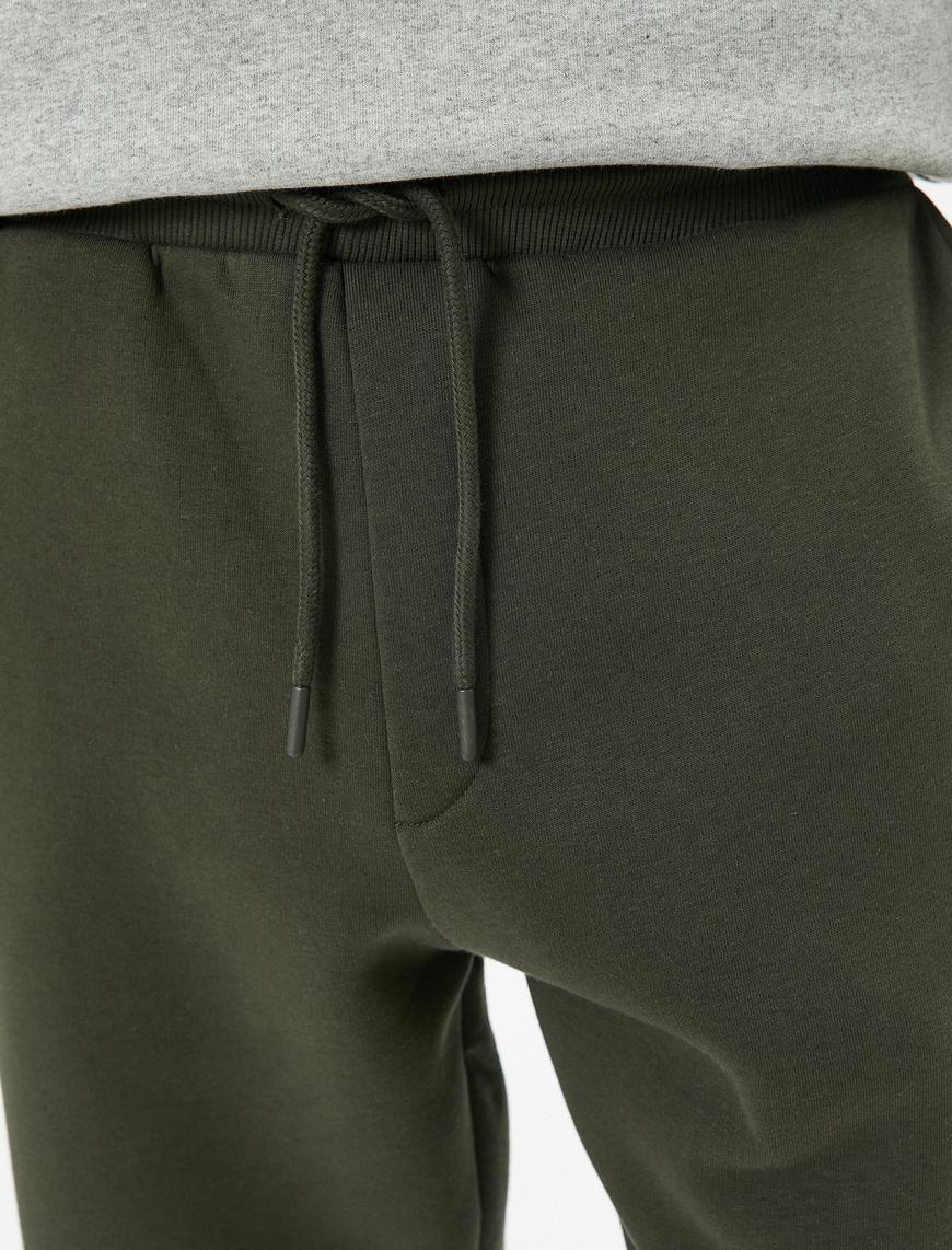   Jogger Eşofman Altı Beli Bağcıklı Cep Detaylı