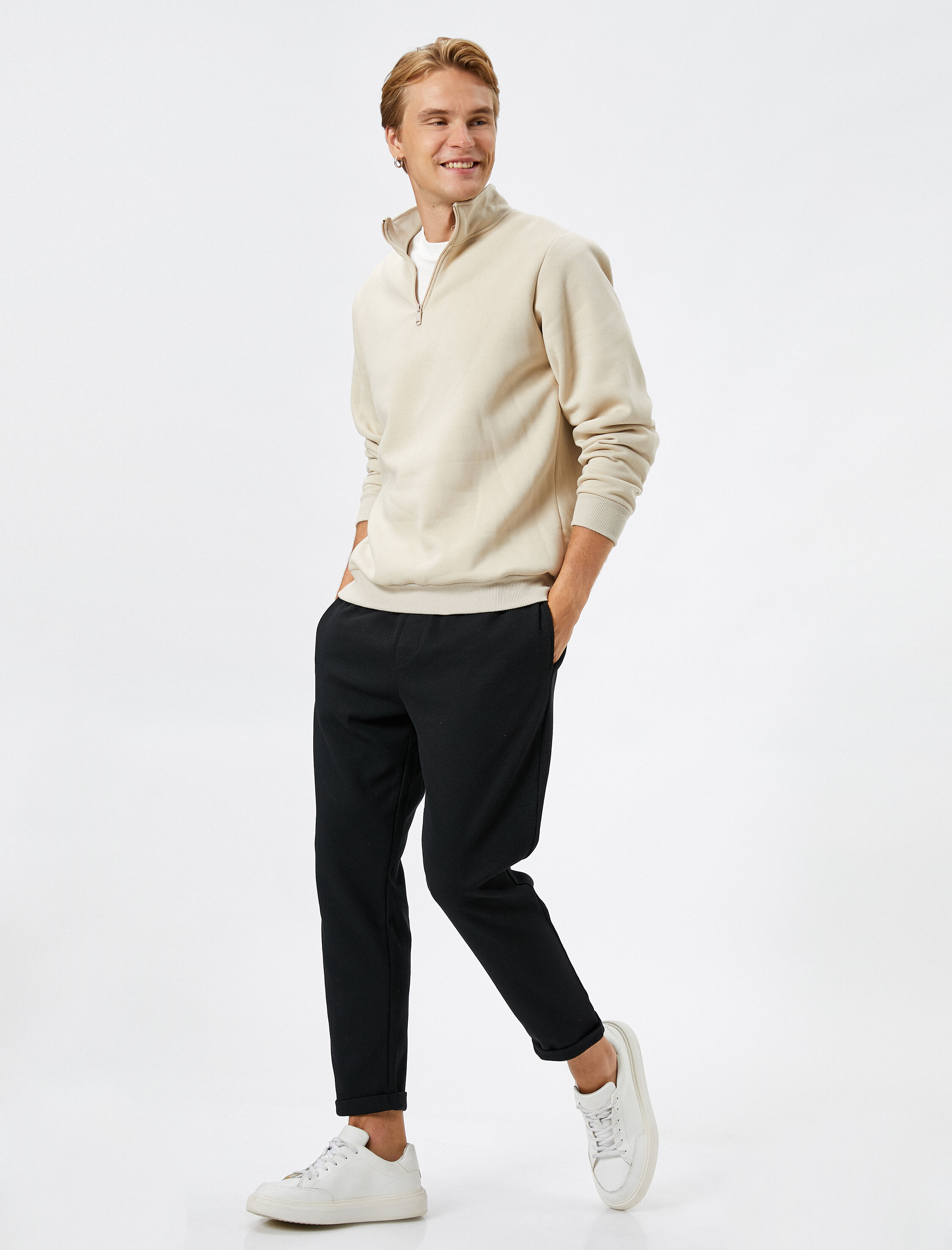   Jogger Eşofman Altı Beli Bağcıklı Cepli