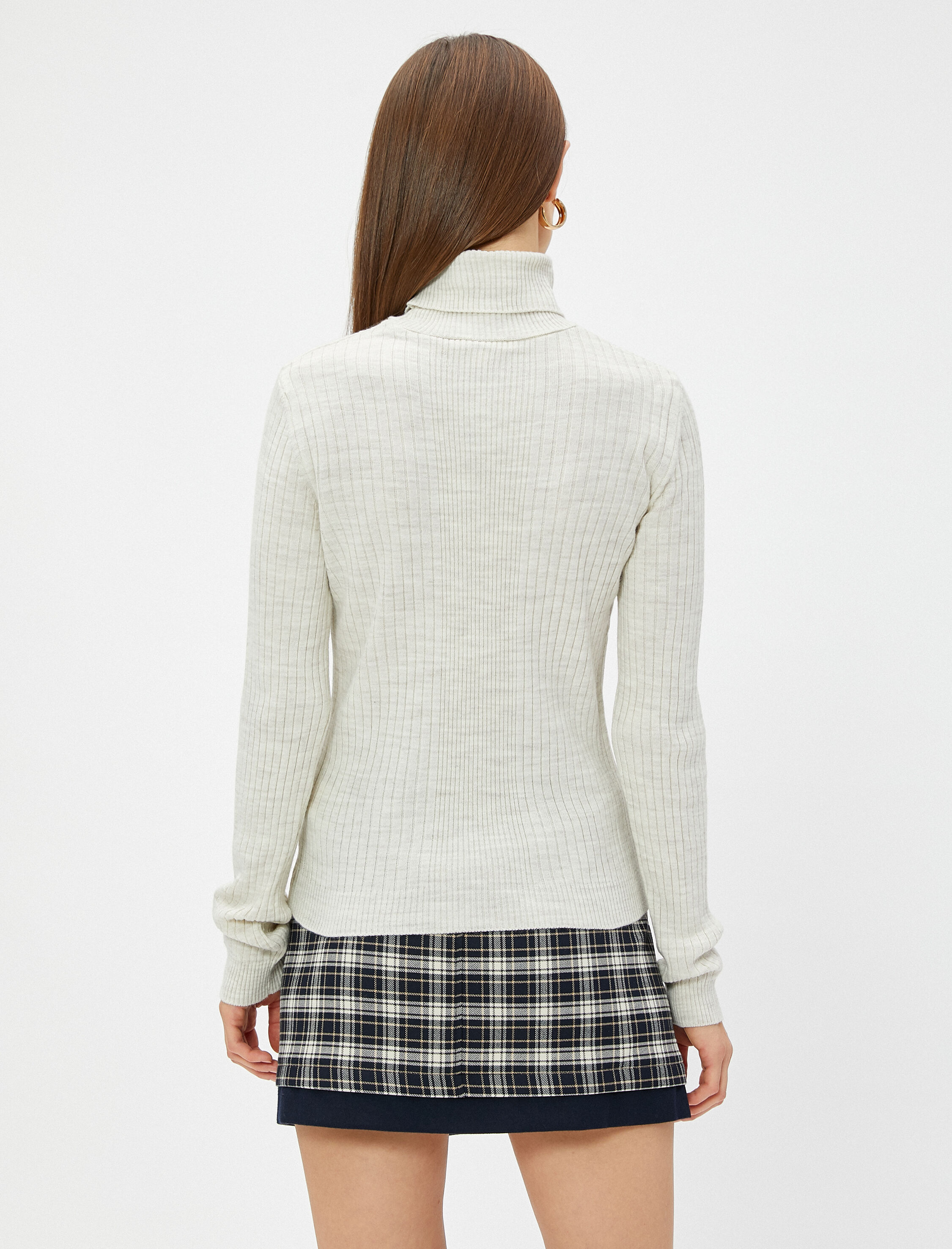   Ribanalı Triko Kazak Balıkçı Yaka