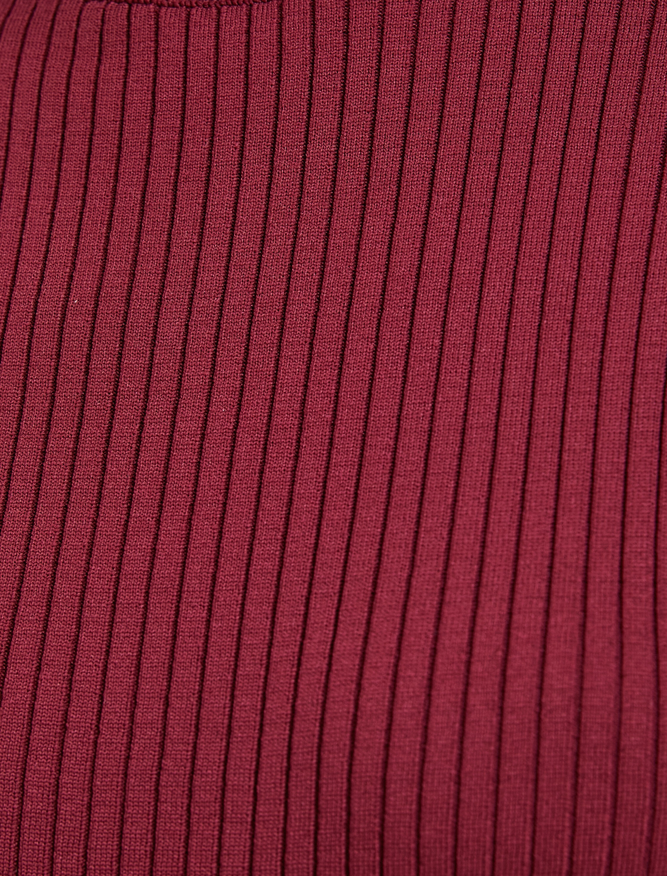   Yarım Balıkçı Yaka Kazak Triko Ribanalı