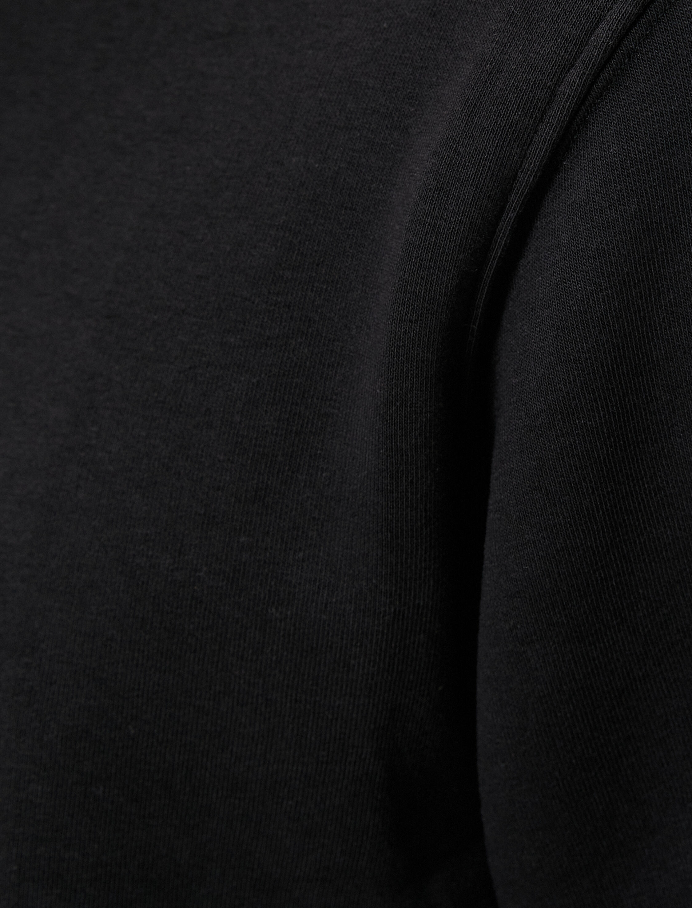   Basic Sweatshirt Bisiklet Yaka Uzun Kollu Şardonlu