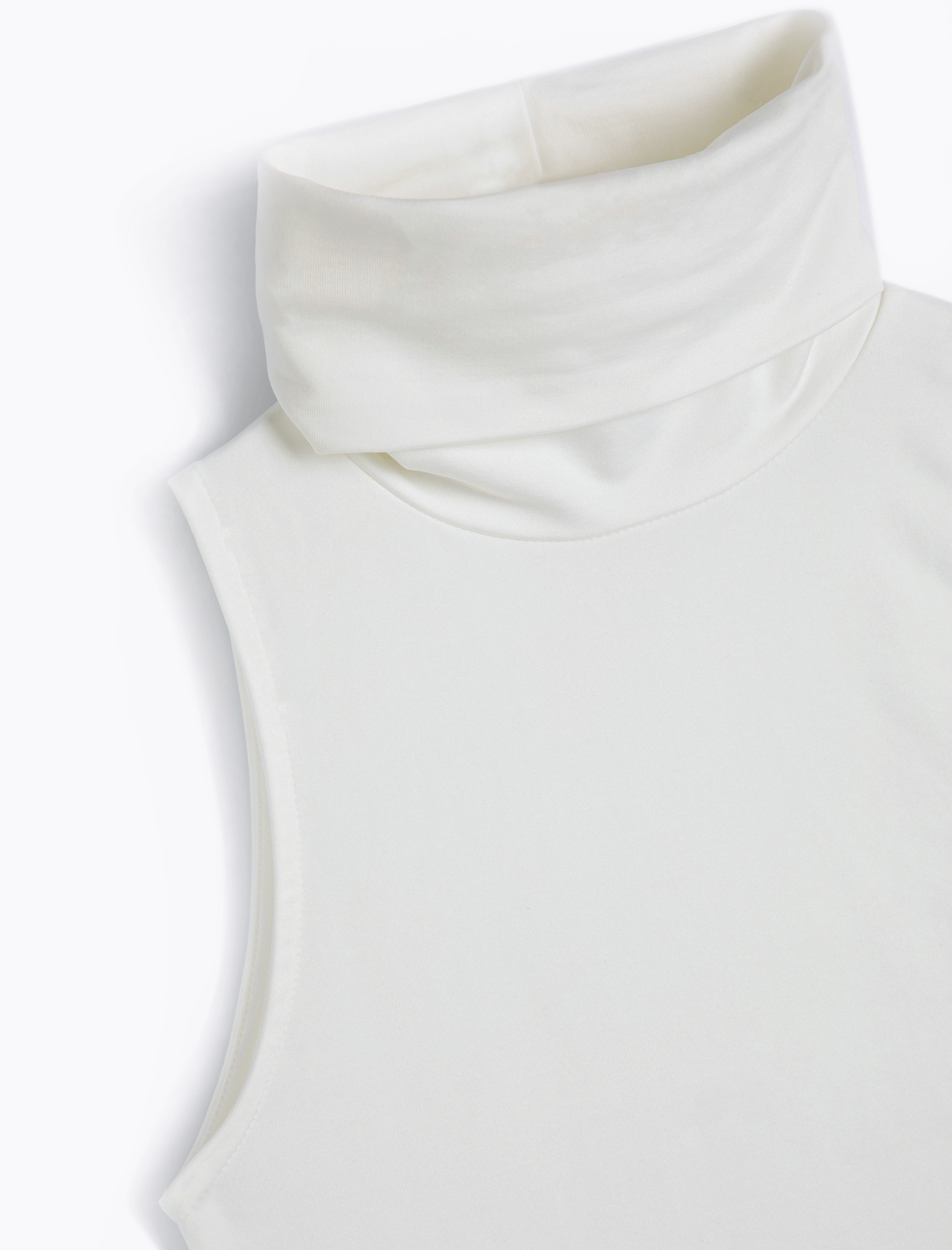   Boğazlı Kolsuz Bodysuit Slim Fit Çıtçıt Kapamalı