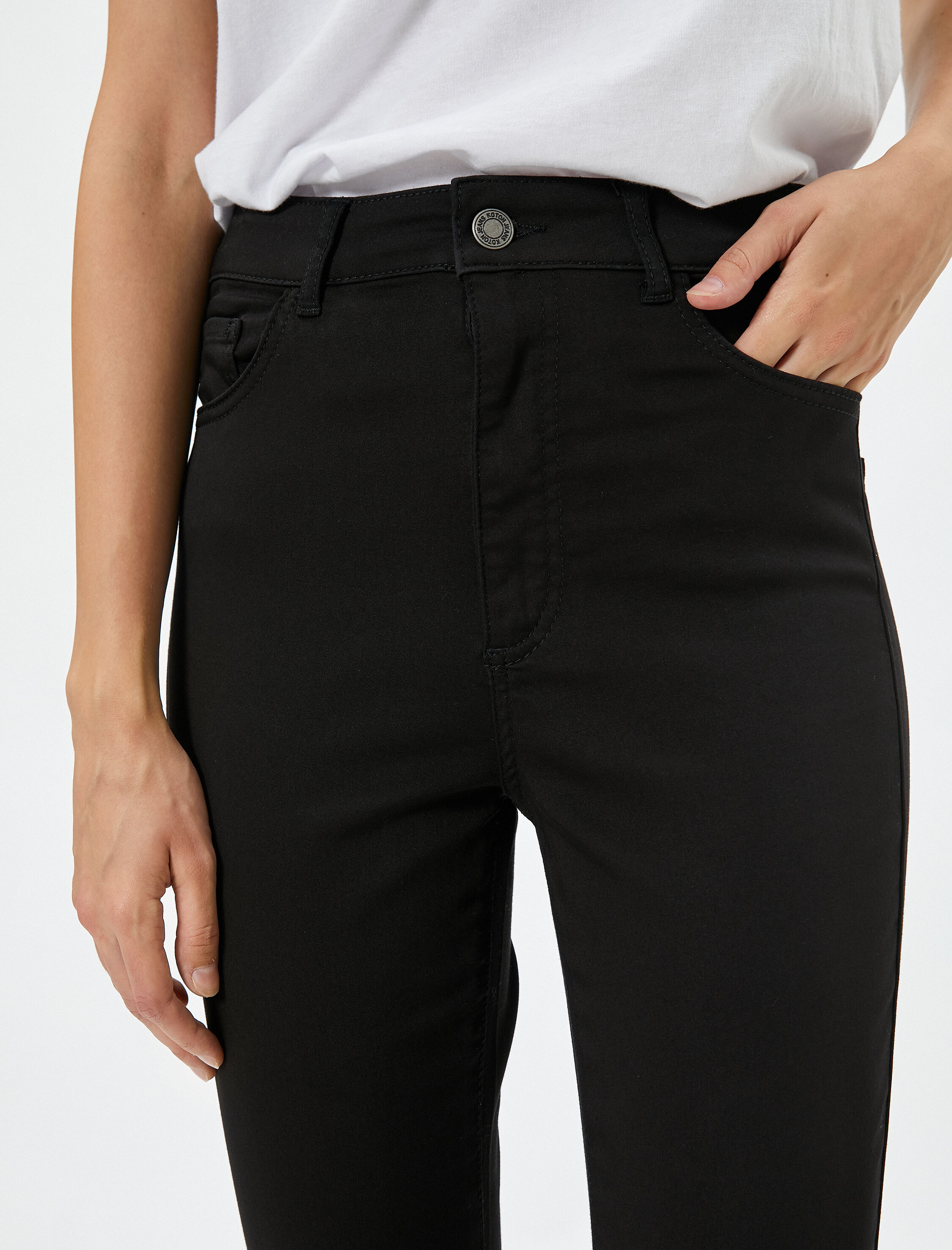   Skinny Yüksek Bel Kot Pantolon Dar Paça Dar Kesim - Carmen Jean