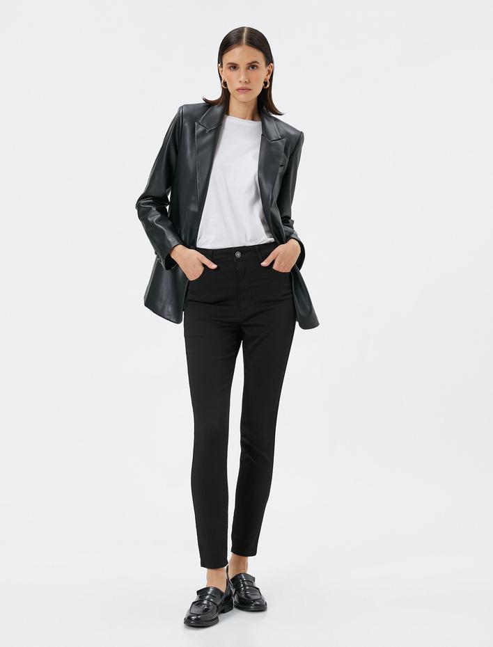  Skinny Yüksek Bel Kot Pantolon Dar Paça Dar Kesim - Carmen Jean