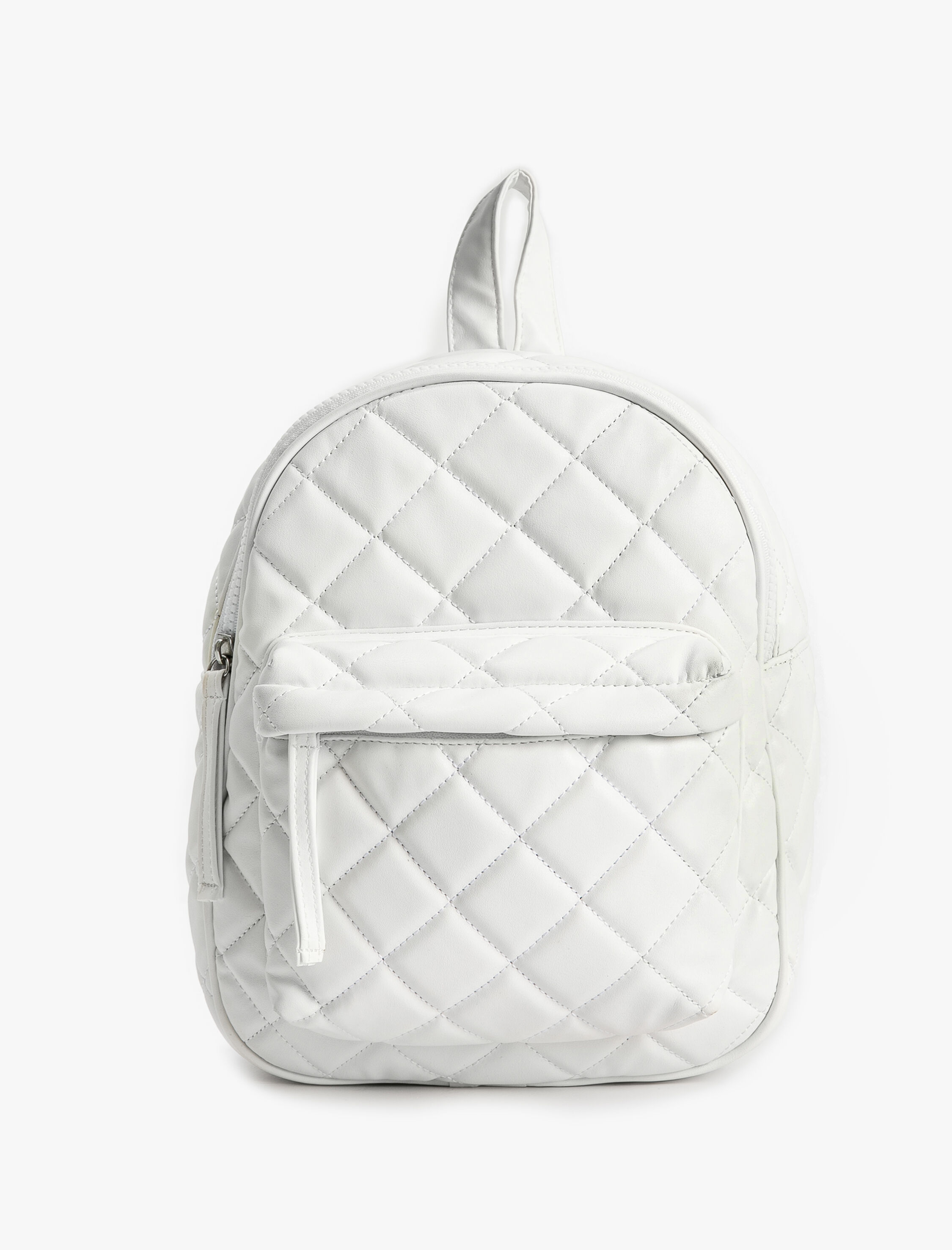  Kadın Kapitone Sırt Çantası Fermuarlı Ön Cepli