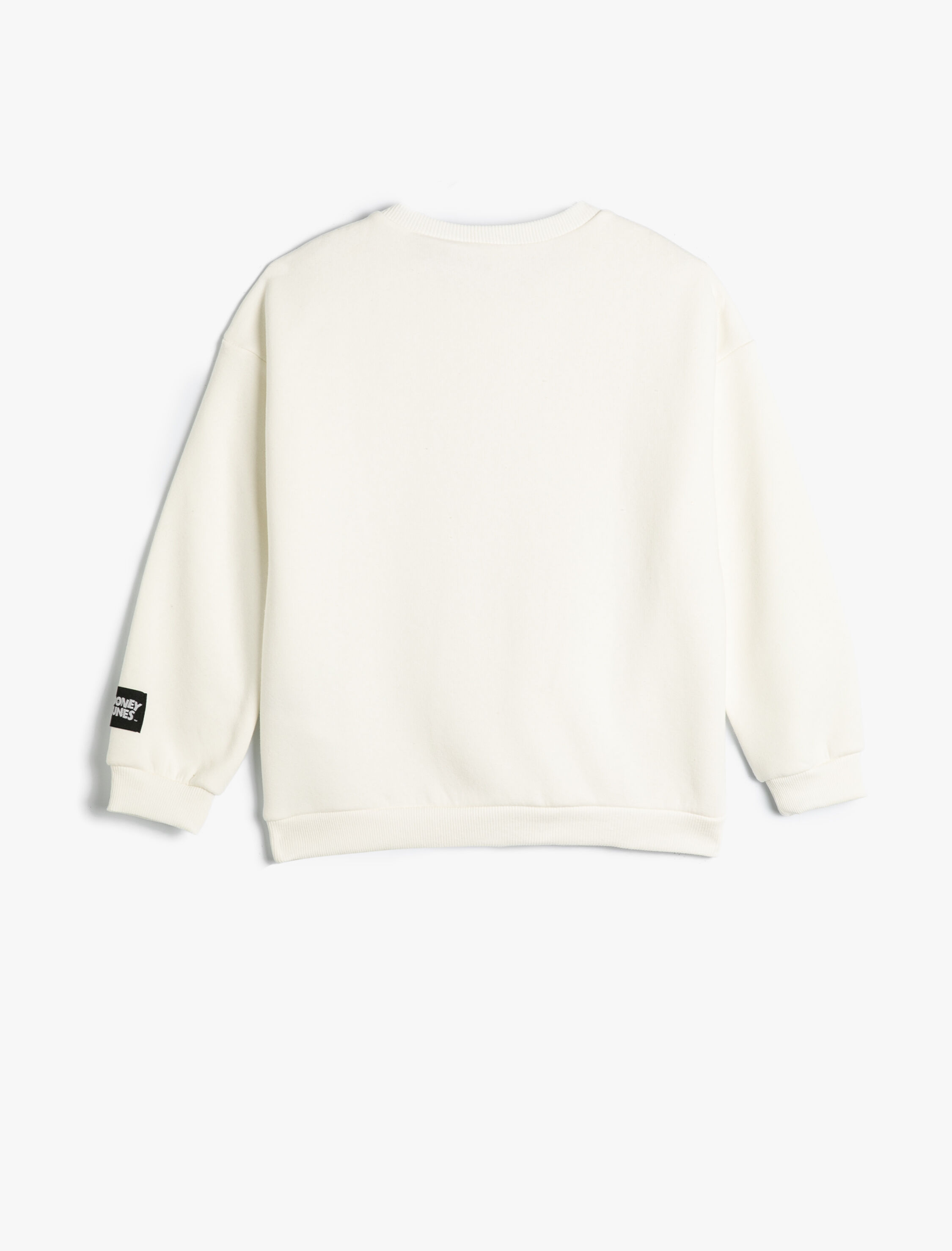  Kız Çocuk Sweatshirt Looney Tunes Baskılı Lisanslı Uzun Kollu Bisiklet Yaka Şardonlu