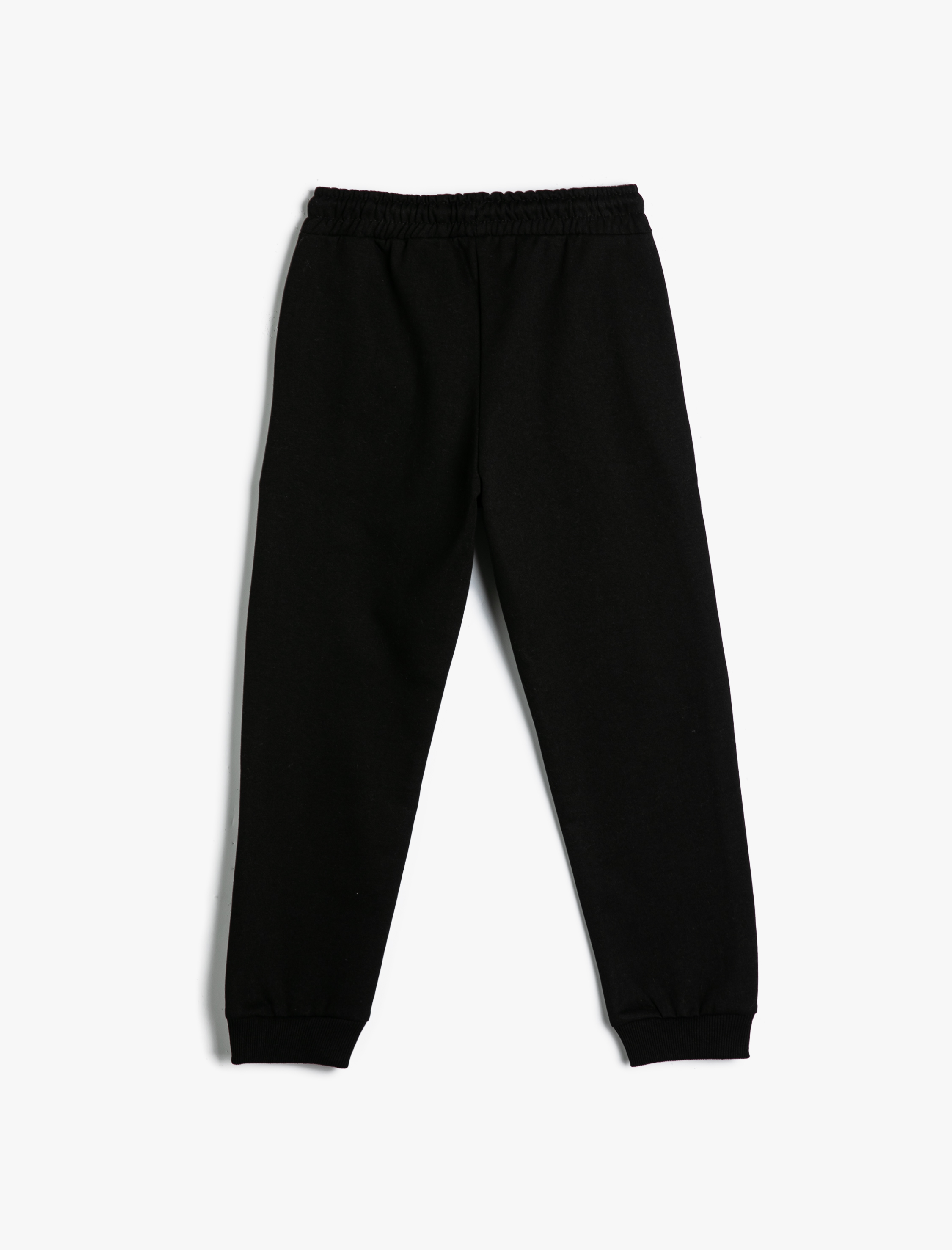  Erkek Çocuk Jogger Eşofman Altı Baskılı Cepli Beli Bağlamalı Şardonlu