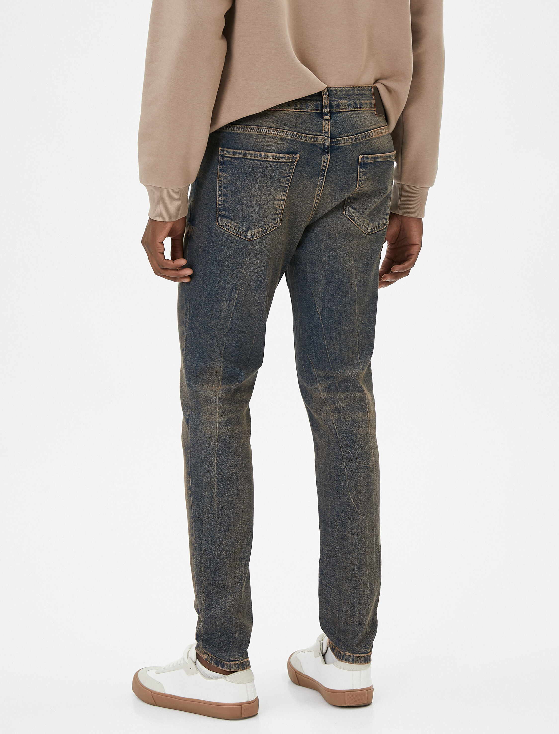   Skinny Fit Yıkamalı Kot Pantolon - Michael Jean