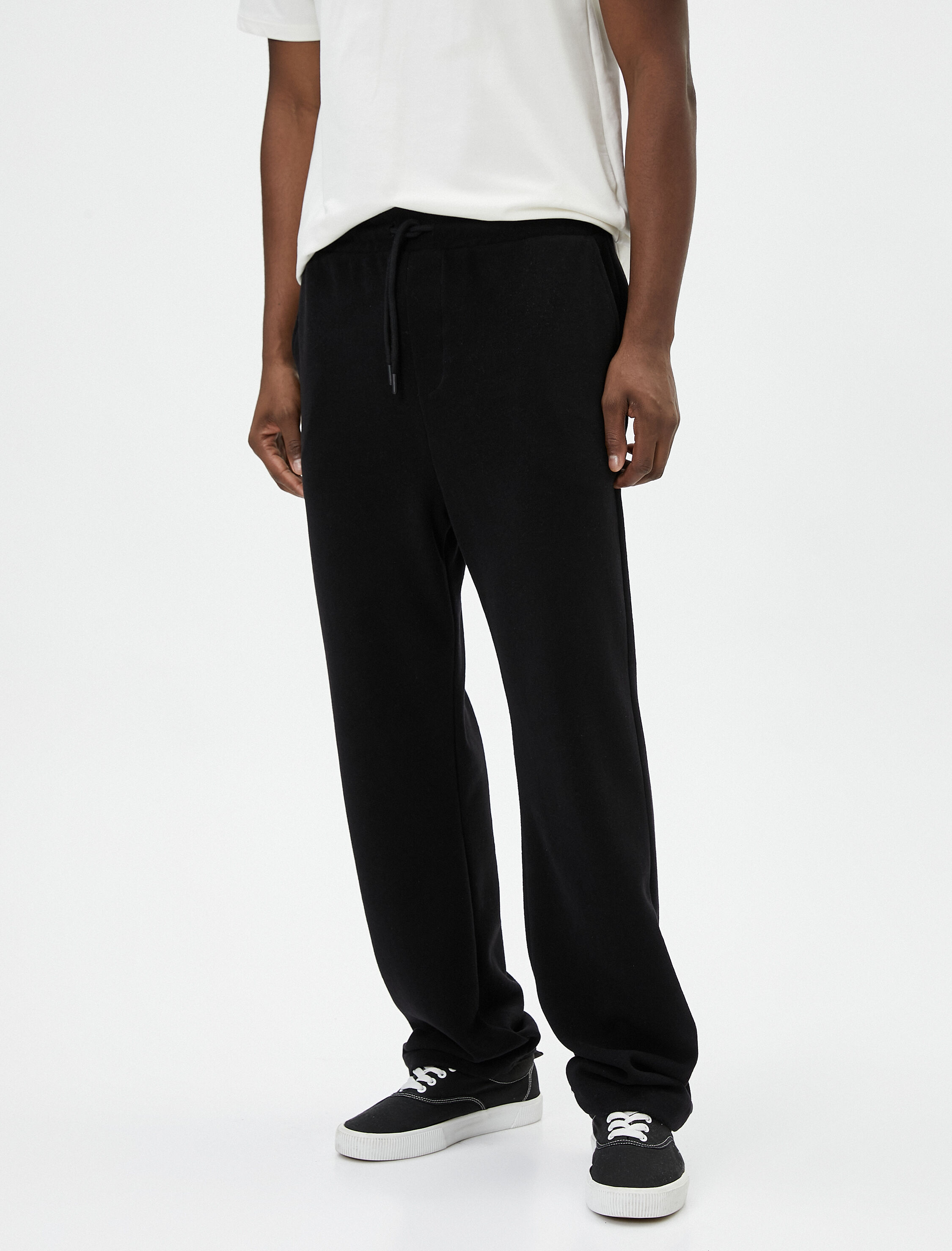   Oversize Eşofman Altı Beli Bağcıklı Bol Paça Cep Detaylı