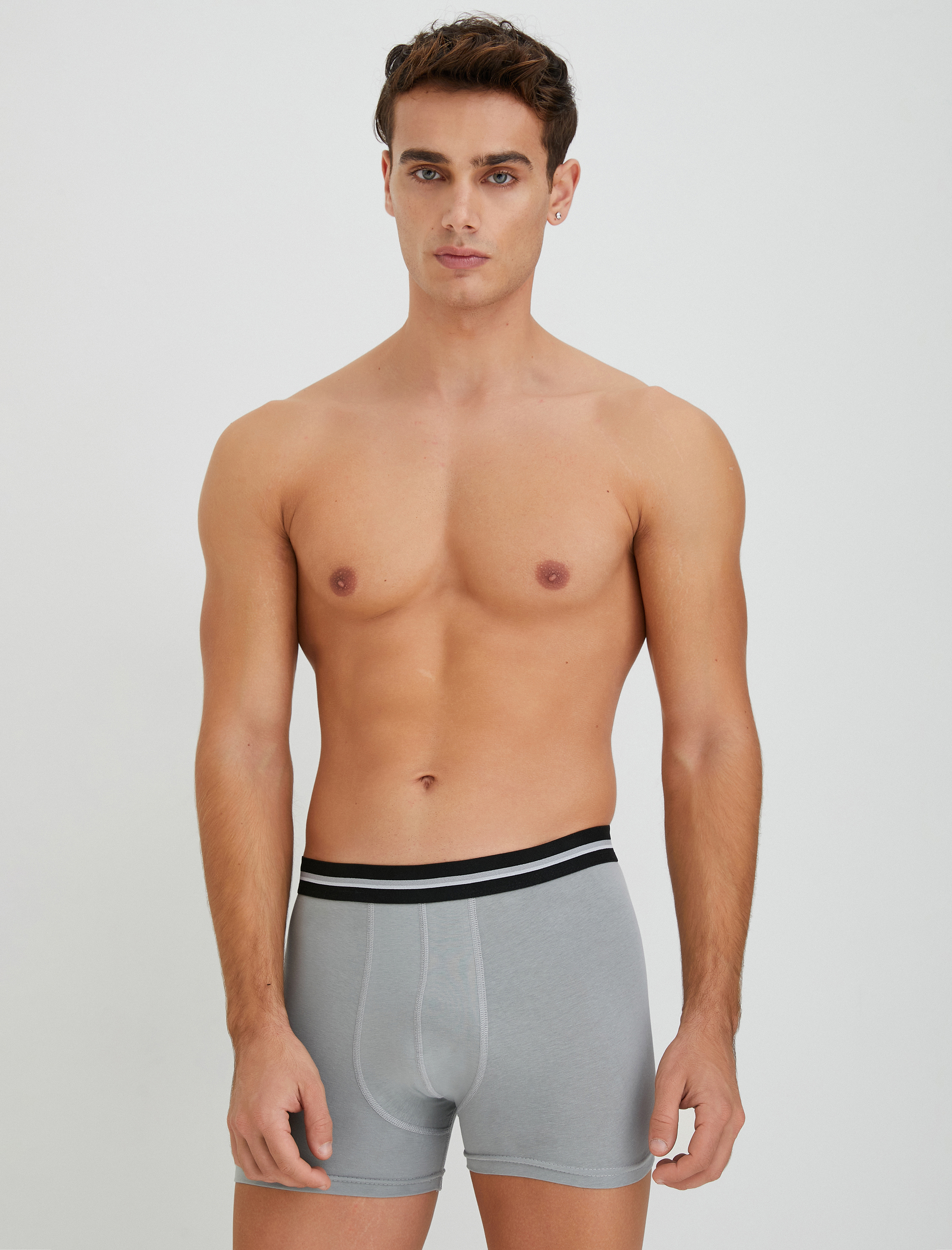   3'lü Boxer Seti Köpek Baskılı Beli Lastikli Çok Renkli