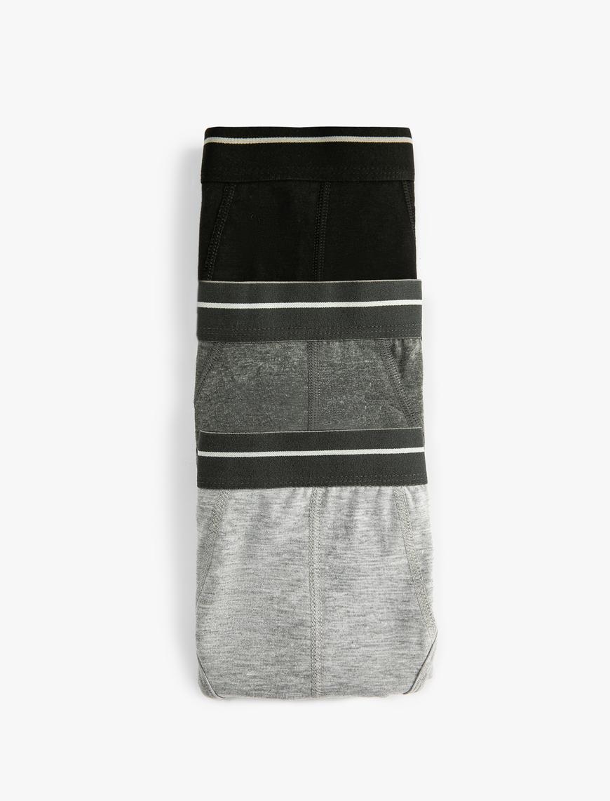   3'lü Slip Boxer Seti Çok Renkli