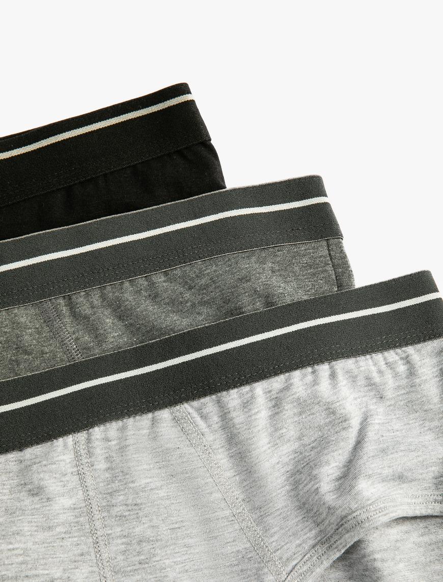   3'lü Slip Boxer Seti Çok Renkli