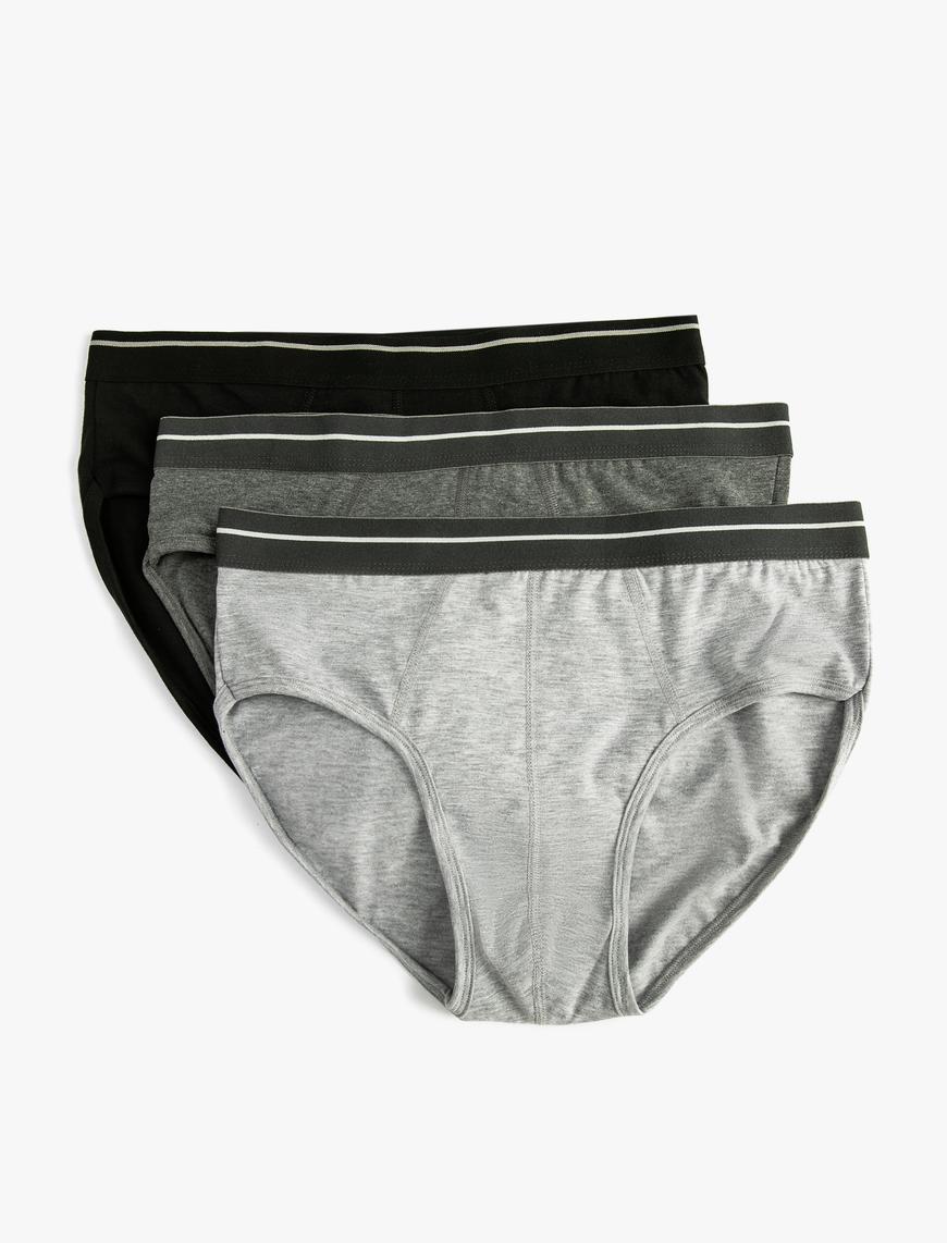   3'lü Slip Boxer Seti Çok Renkli
