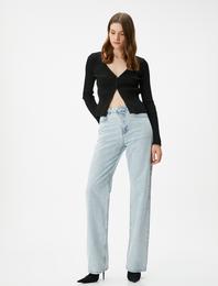 Düz Paça Straight Jean Kot Pantolon Normal Kesim - Eve Jeans