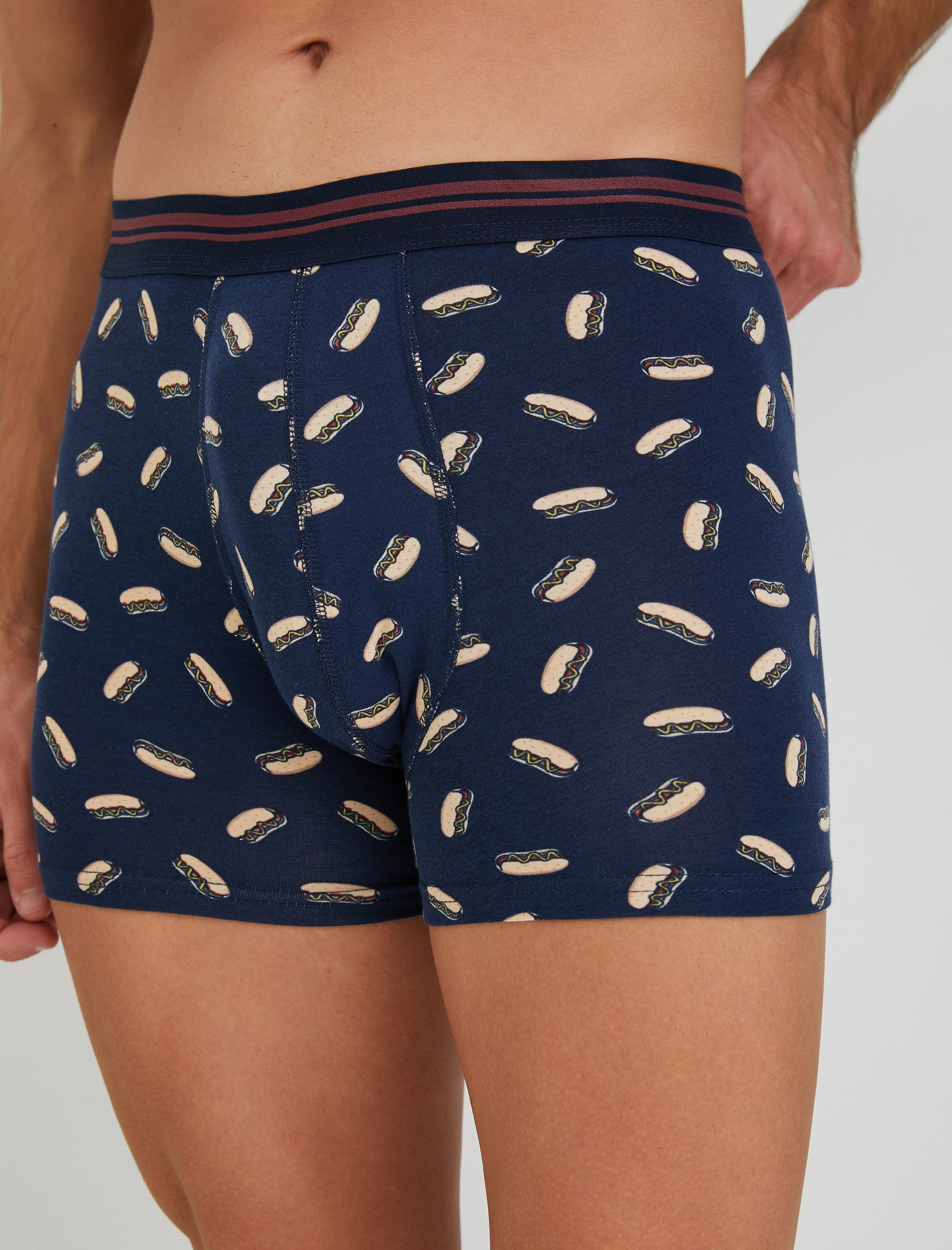 3'lü Boxer Seti Çok Renkli Baskılı