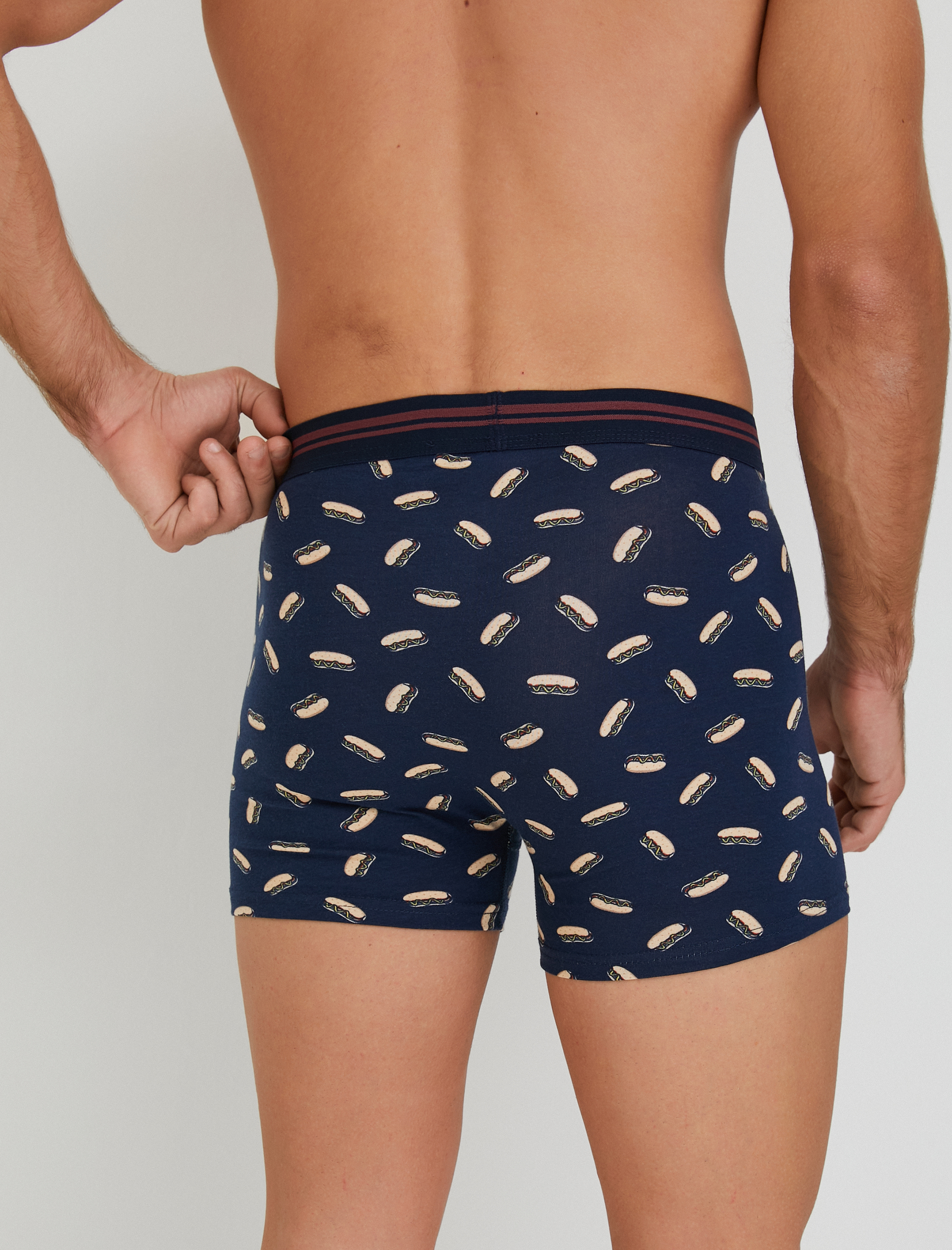 3'lü Boxer Seti Çok Renkli Baskılı
