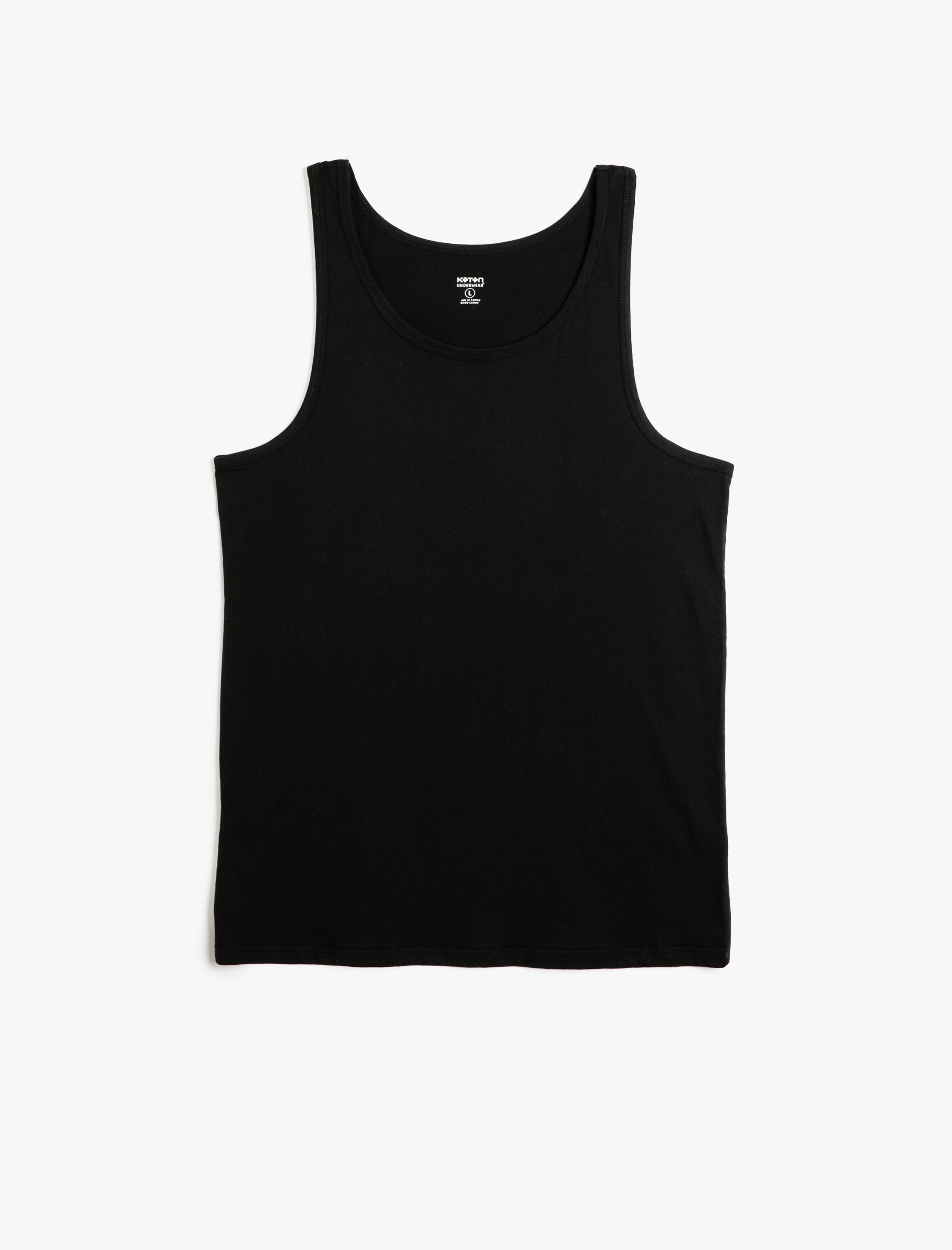 Basic Atlet U Yaka Pamuklu Kolsuz