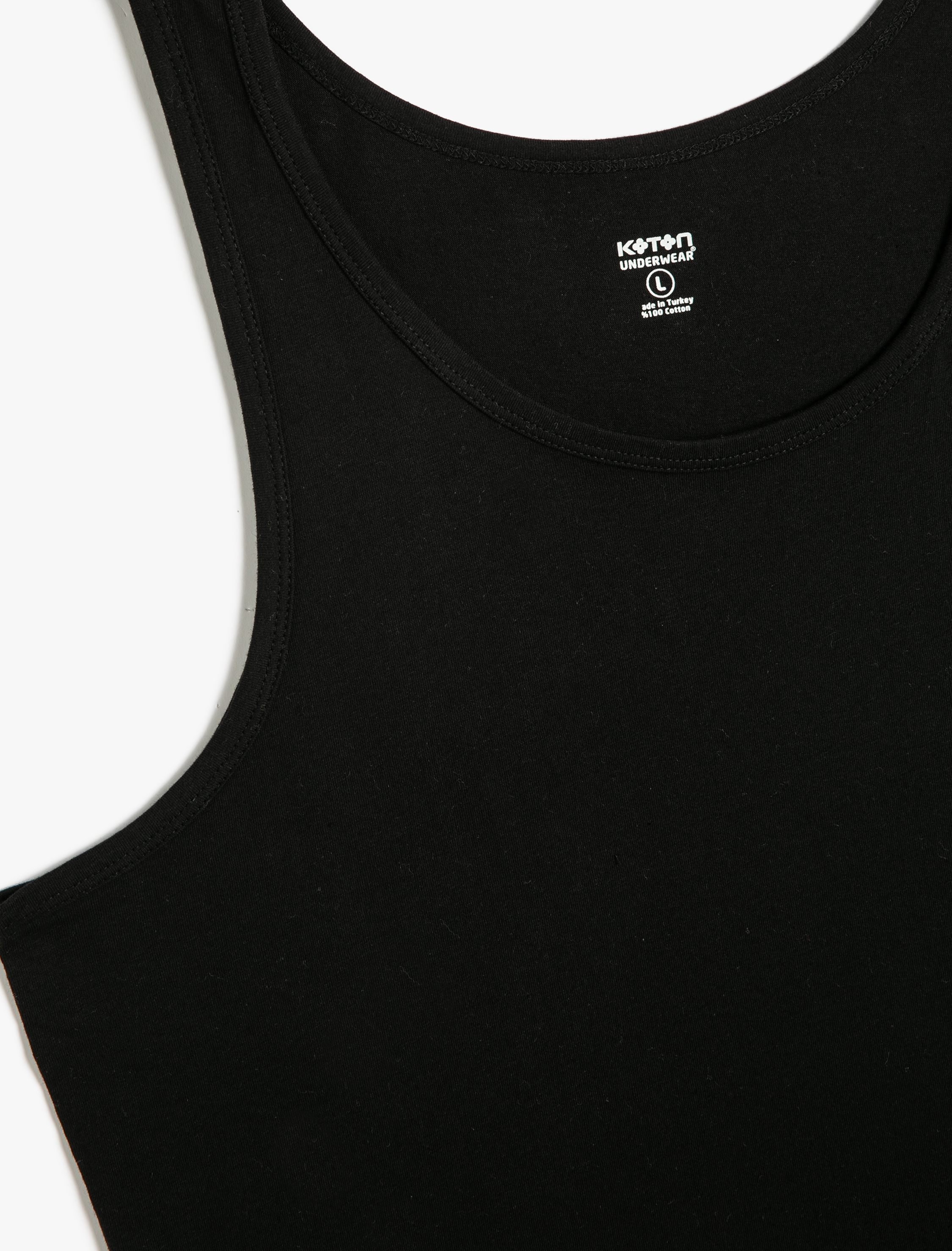 Basic Atlet U Yaka Pamuklu Kolsuz