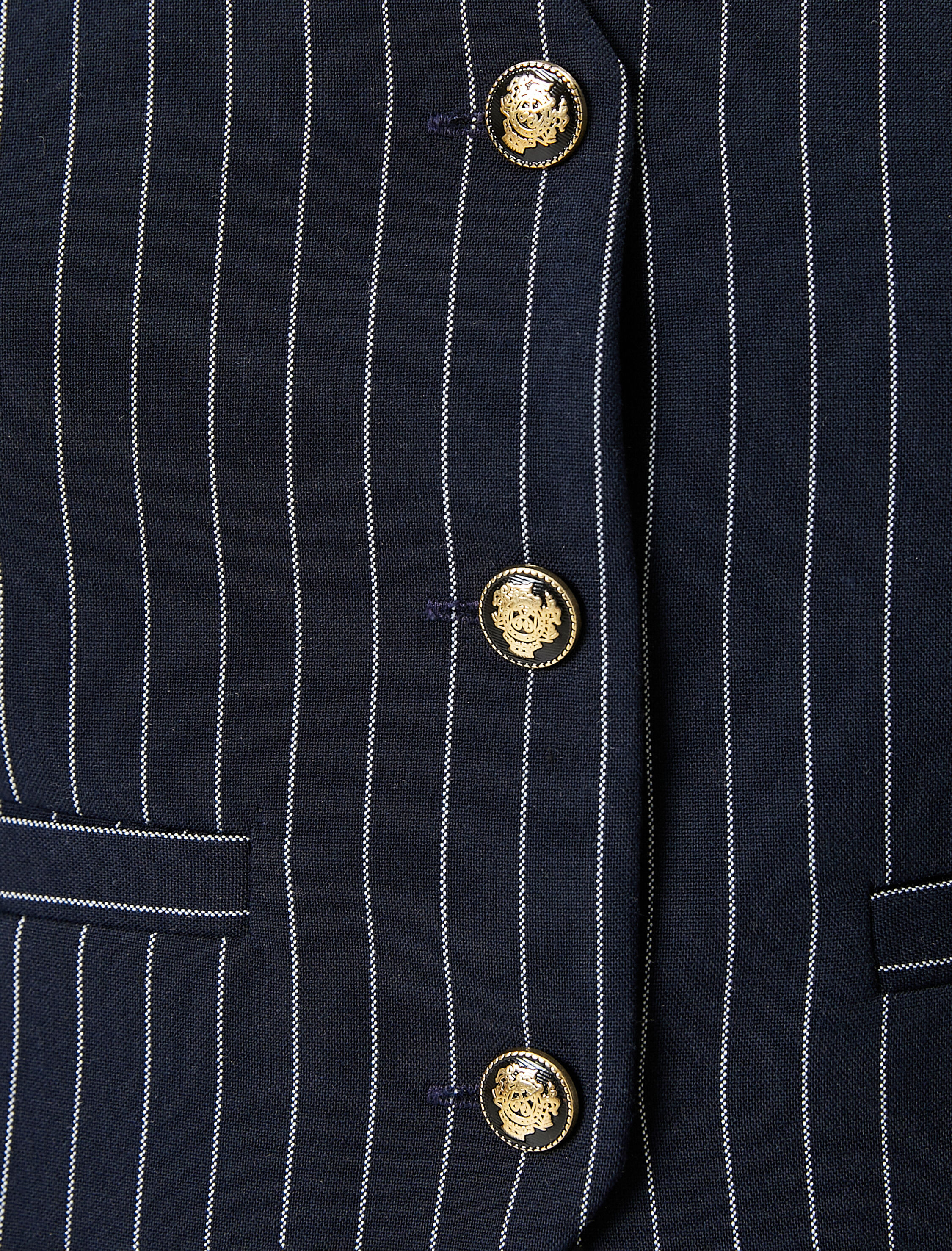   Yelek V Yaka Düğmeli Cep Detaylı