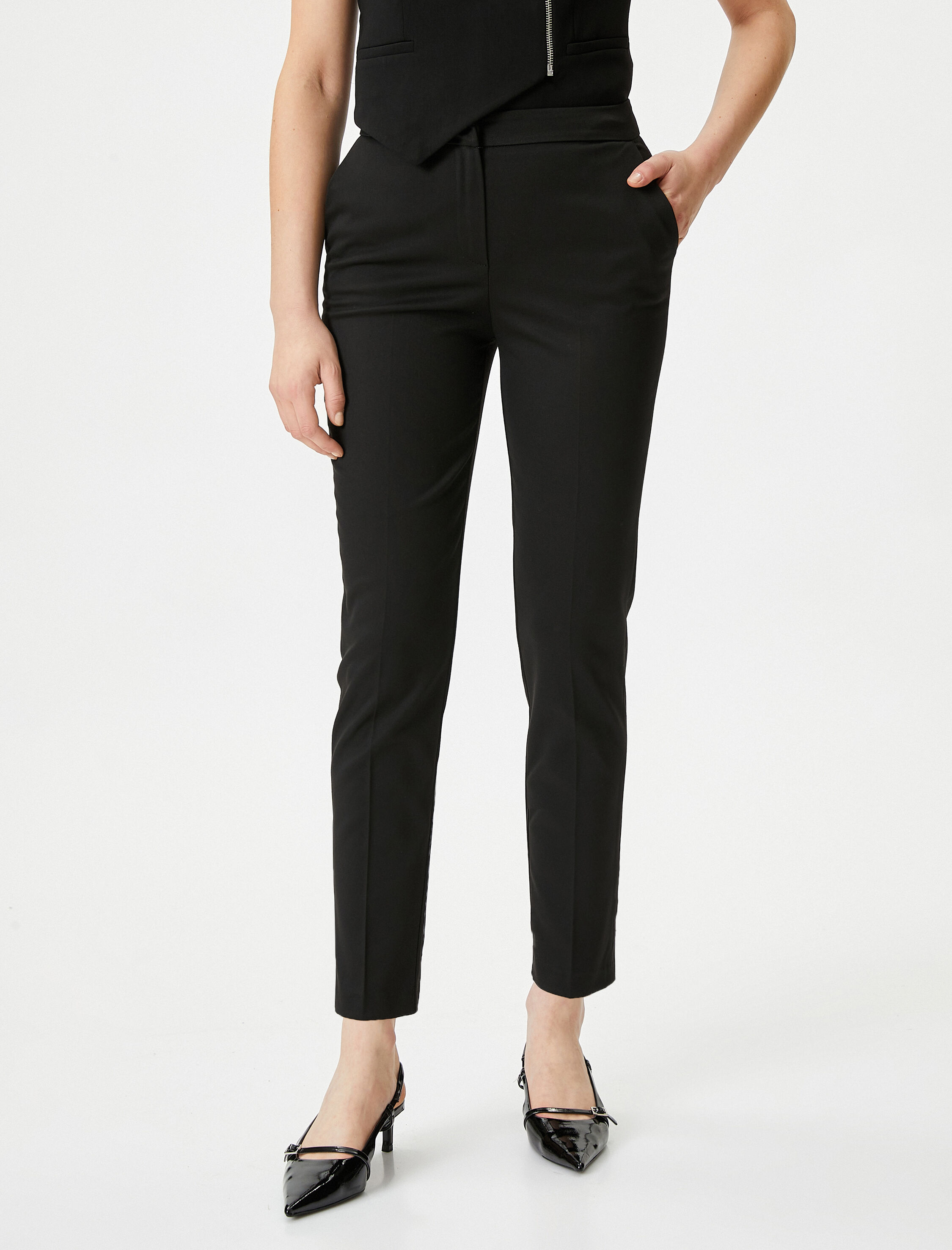   Cigarette Pantolon Cep Detaylı Klasik