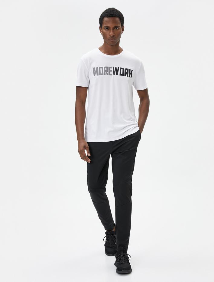  Jogger Spor Eşofman Altı Dikiş Detaylı Beli Bağcıklı Cepli