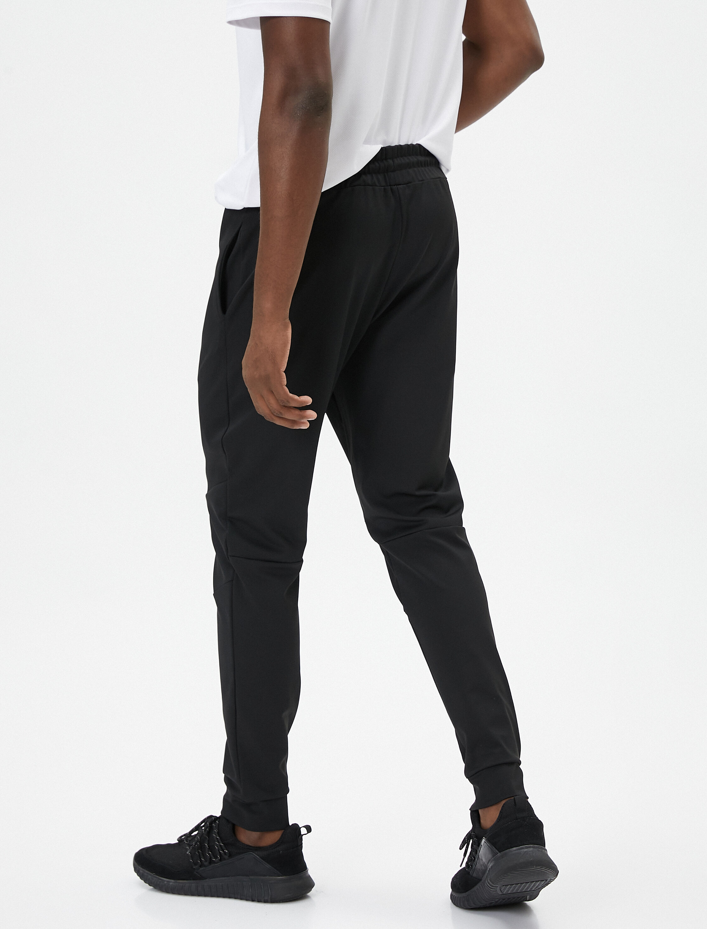   Jogger Spor Eşofman Altı Dikiş Detaylı Beli Bağcıklı Cepli