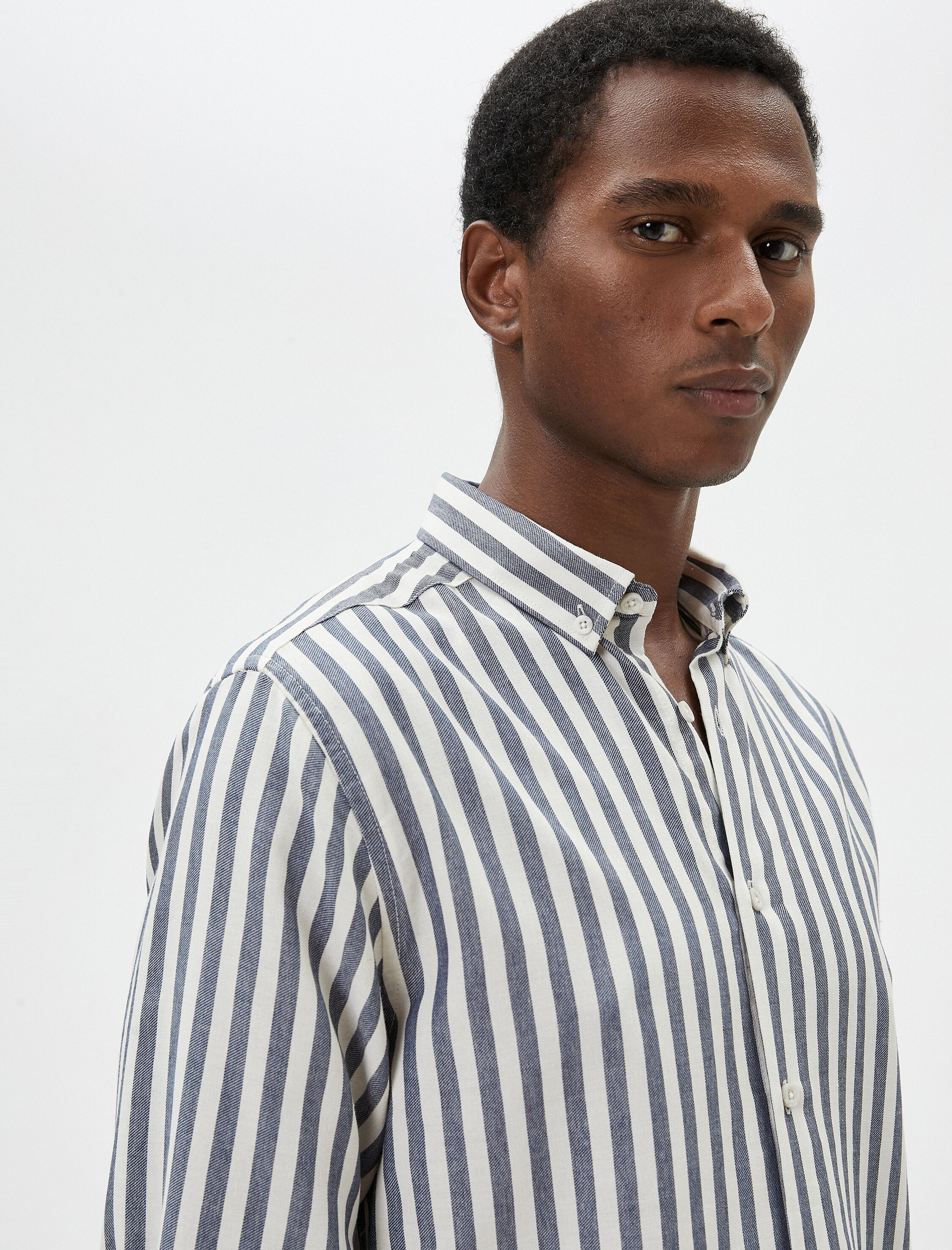   Slim Fit Gömlek Klasik Yaka Düğmeli Uzun Kollu