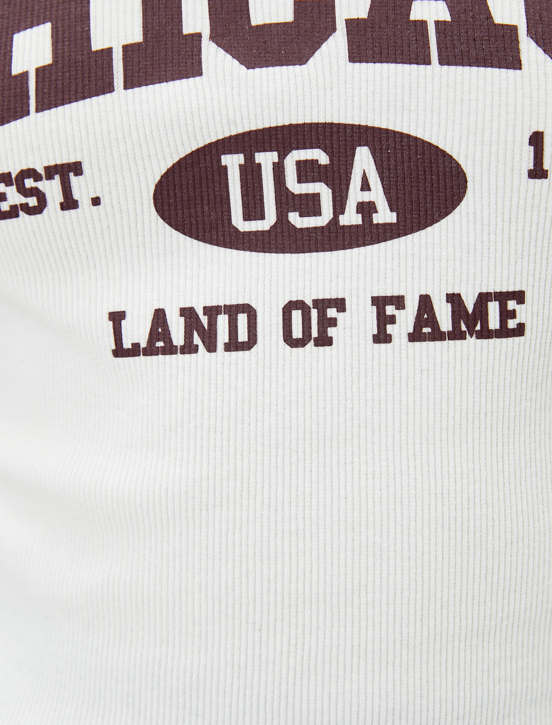   Kolej Uzun Kollu Tişört Uzun Kollu Yuvarlak Yaka Renk Bloklu Pamuklu Baskılı