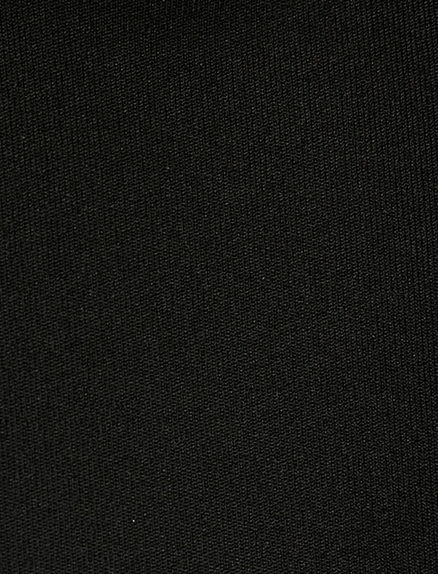   Crop Kapşonlu Sweatshirt Uzun Kolu Rahat Kalıp