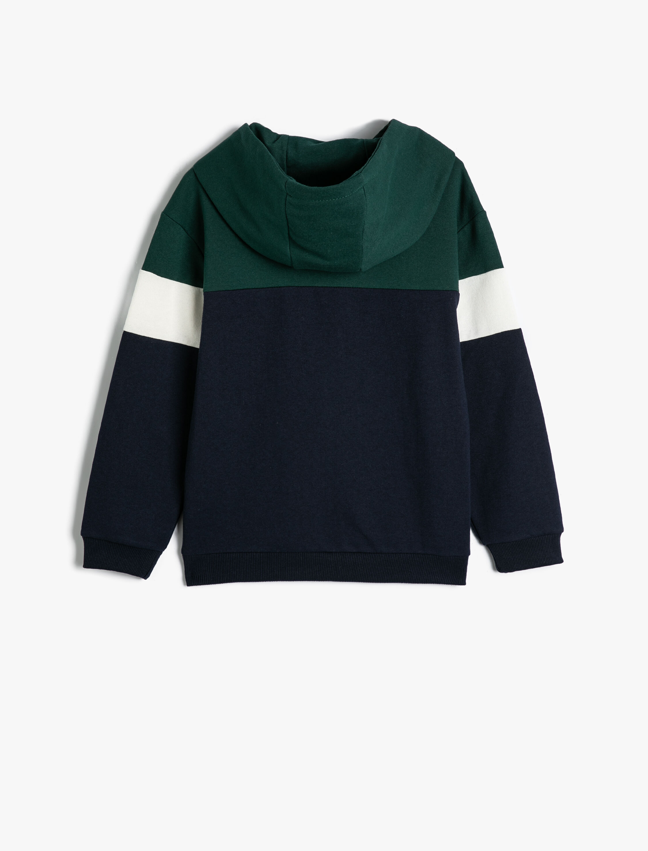  Erkek Çocuk Kapşonlu Sweatshirt Şehir Temalı Baskılı Uzun Kollu Renk Bloklu Şardonlu