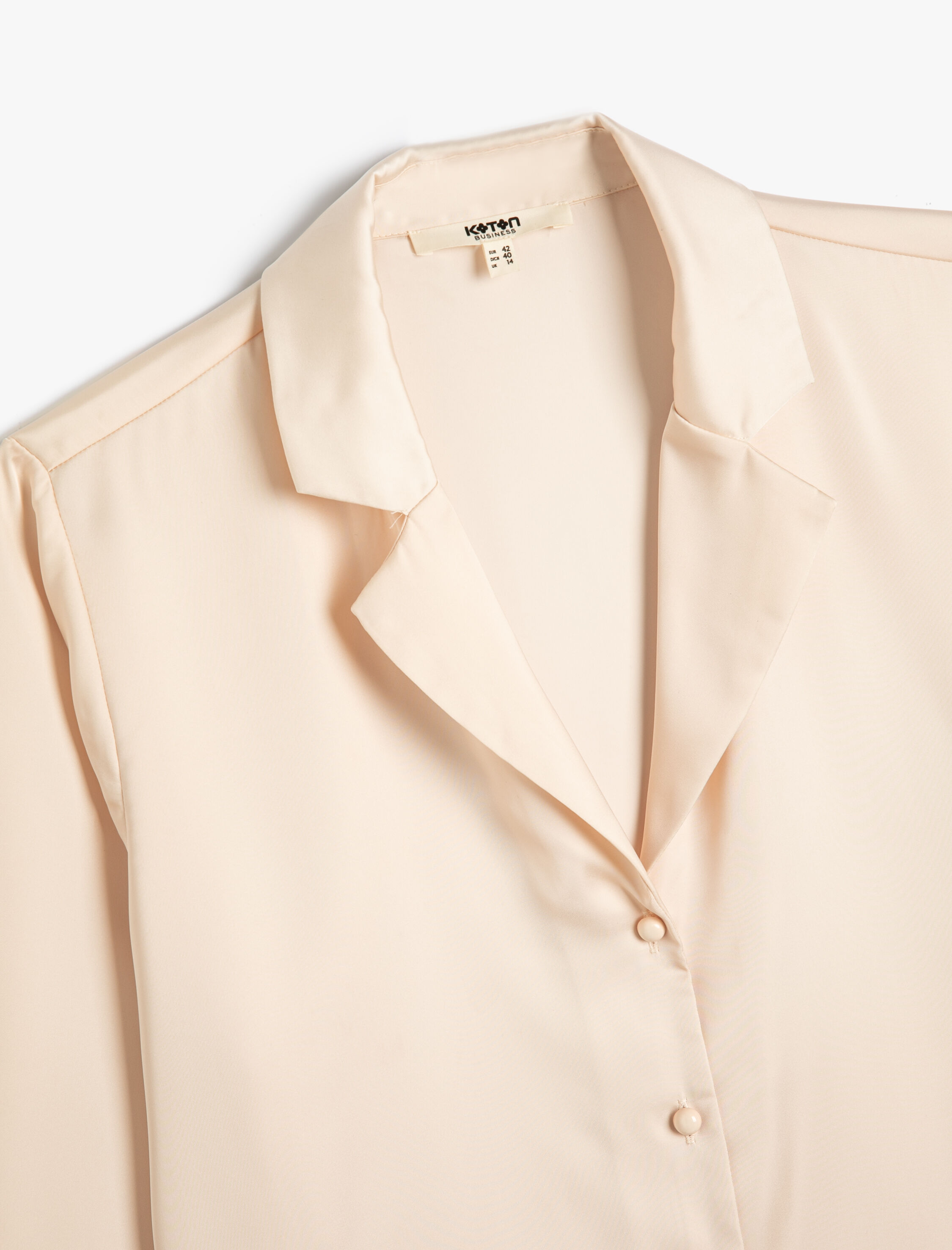   Saten Gömlek Uzun Kolllu Düğmeli Regular Fit