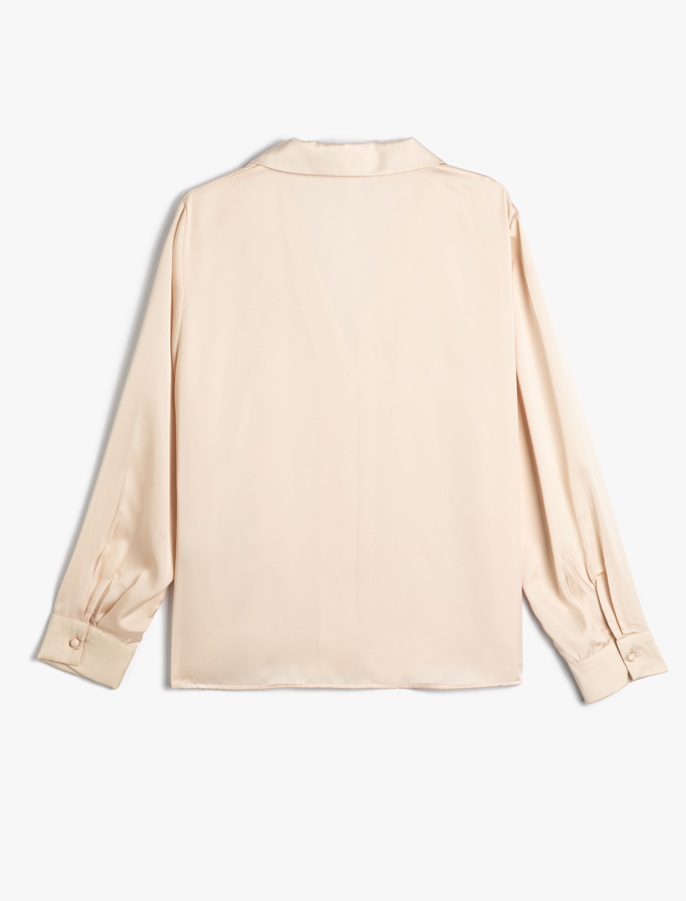   Saten Gömlek Uzun Kolllu Düğmeli Regular Fit