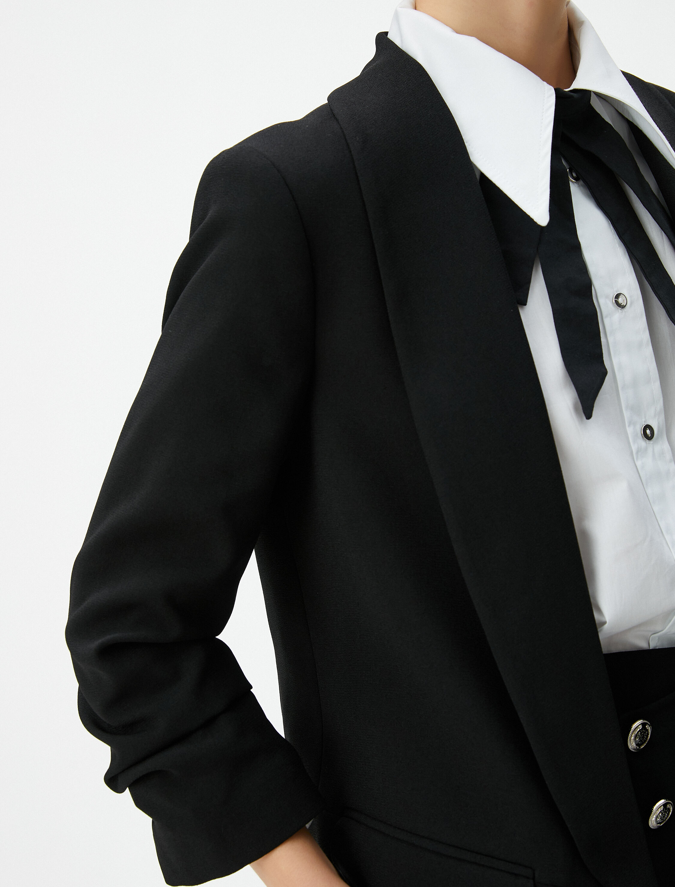   Blazer Ceket Şal Yaka Cepli Regular Fit