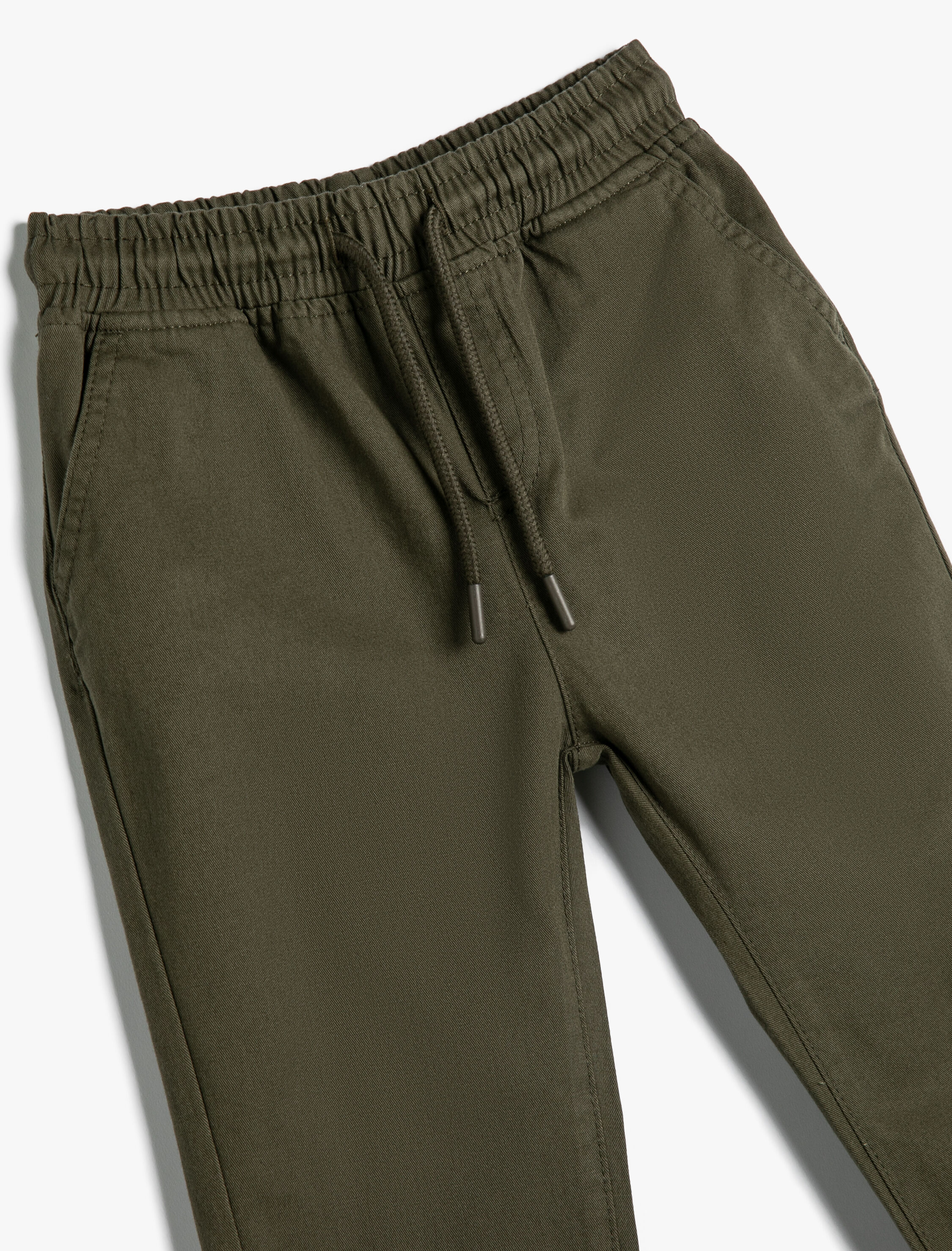  Erkek Çocuk Jogger Pantolon Cepli Pamuklu Beli Lastikli