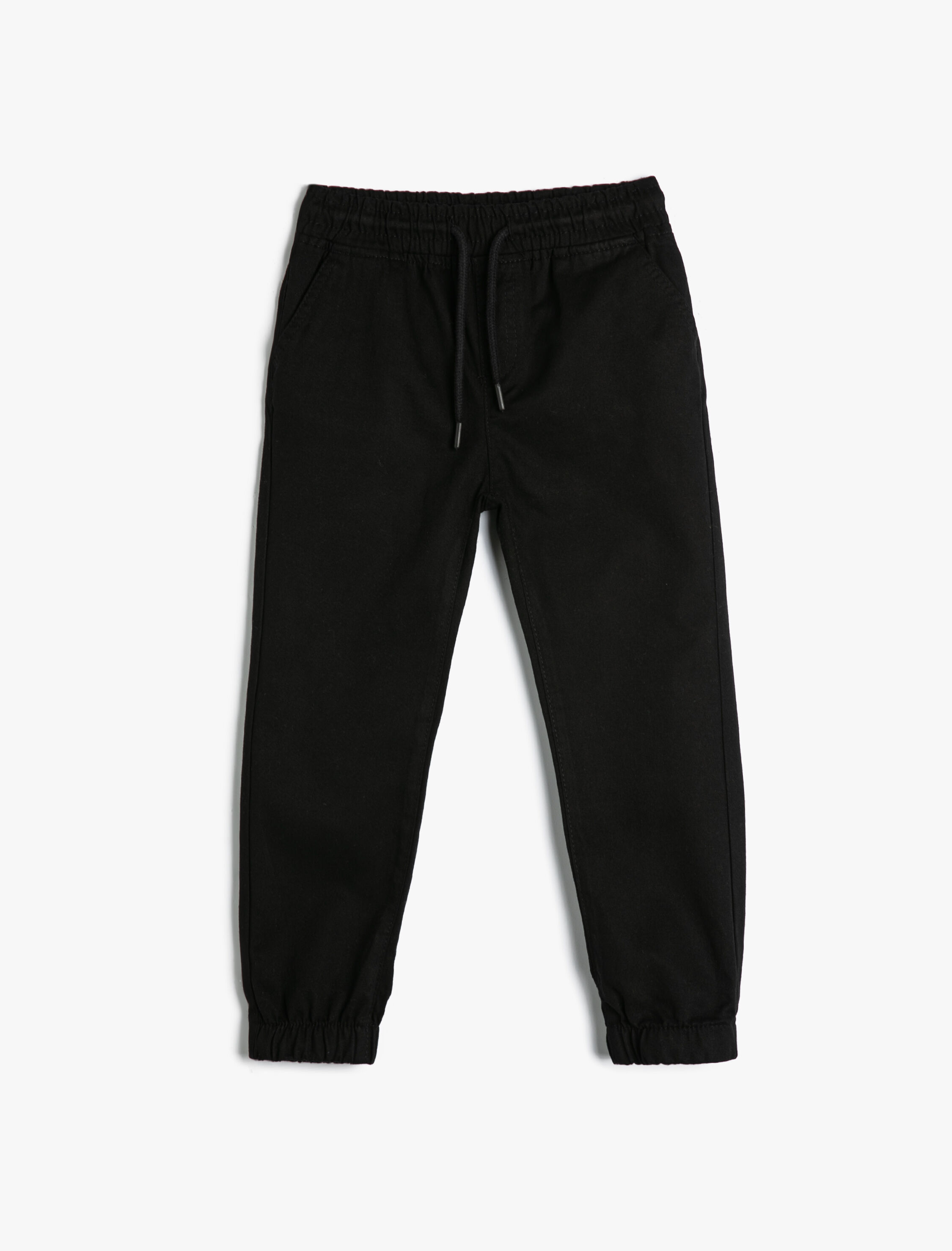  Erkek Çocuk Jogger Pantolon Cepli Pamuklu Beli Lastikli