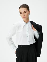 Klasik Poplin Gömlek Uzun Kollu Düğmeli Regular Fit Pamuklu