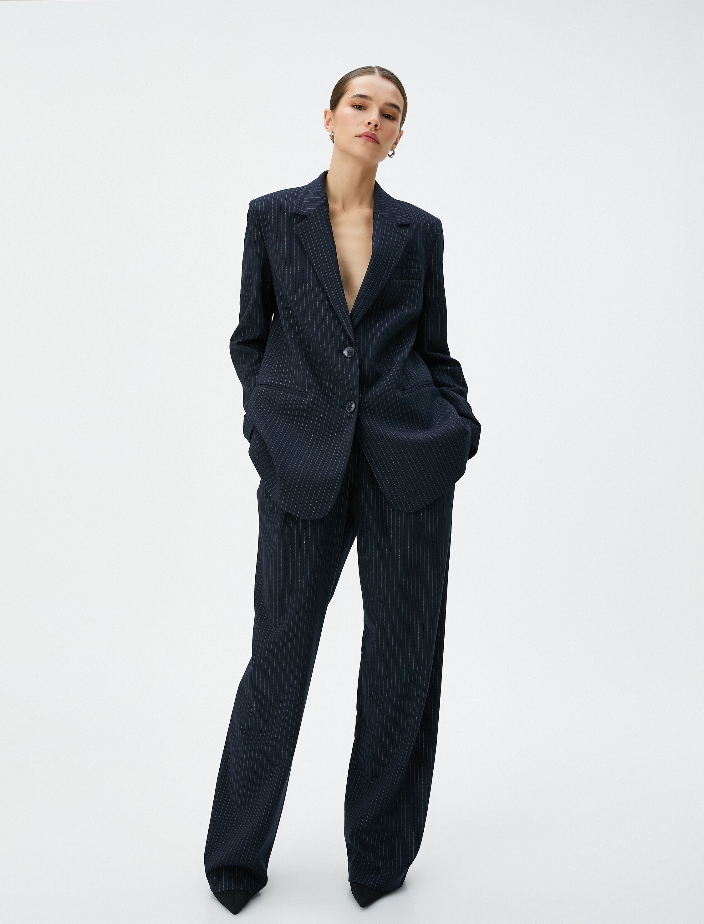   Melis Ağazat X Koton - Kumaş Palazzo Pantolon