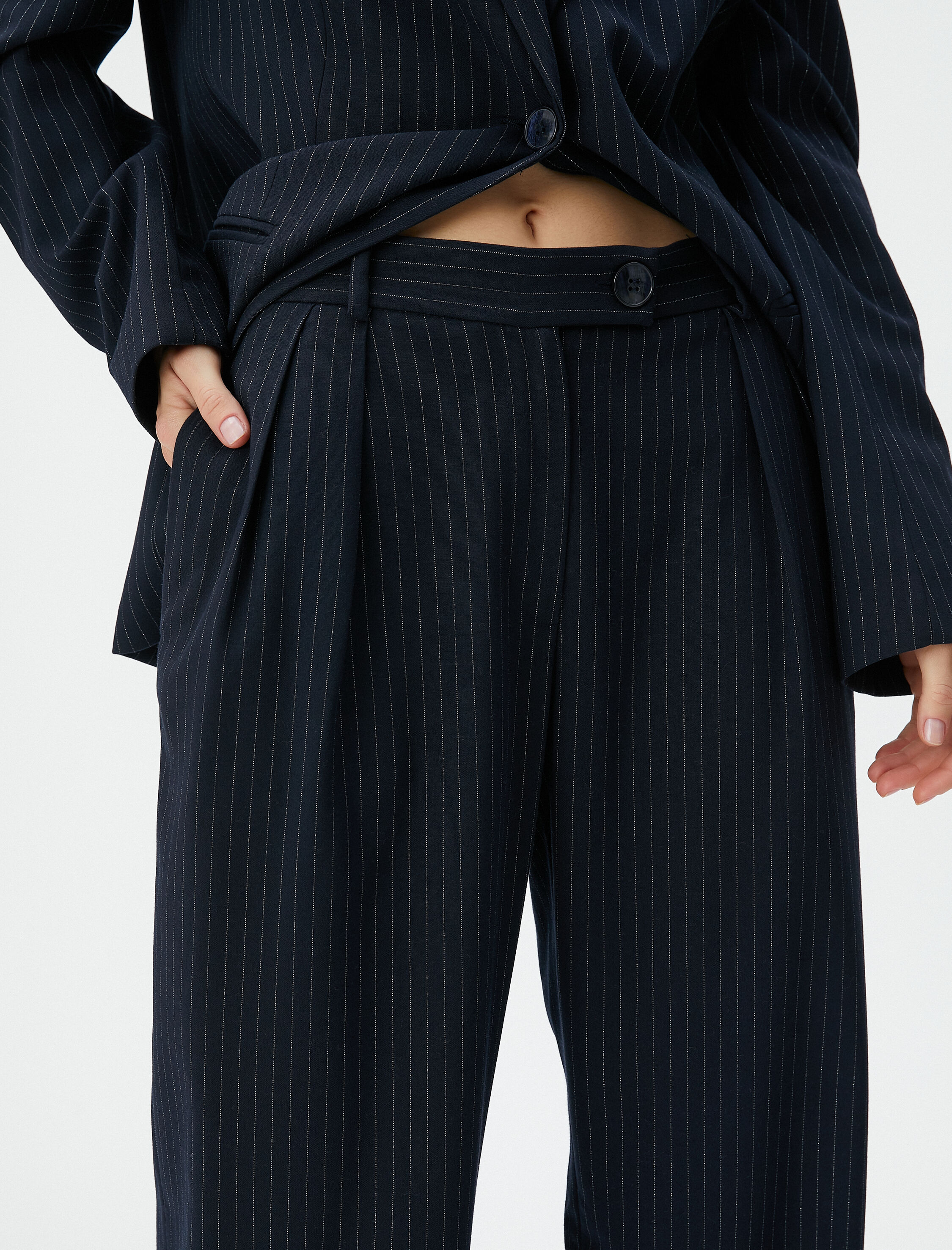   Melis Ağazat X Koton - Kumaş Palazzo Pantolon