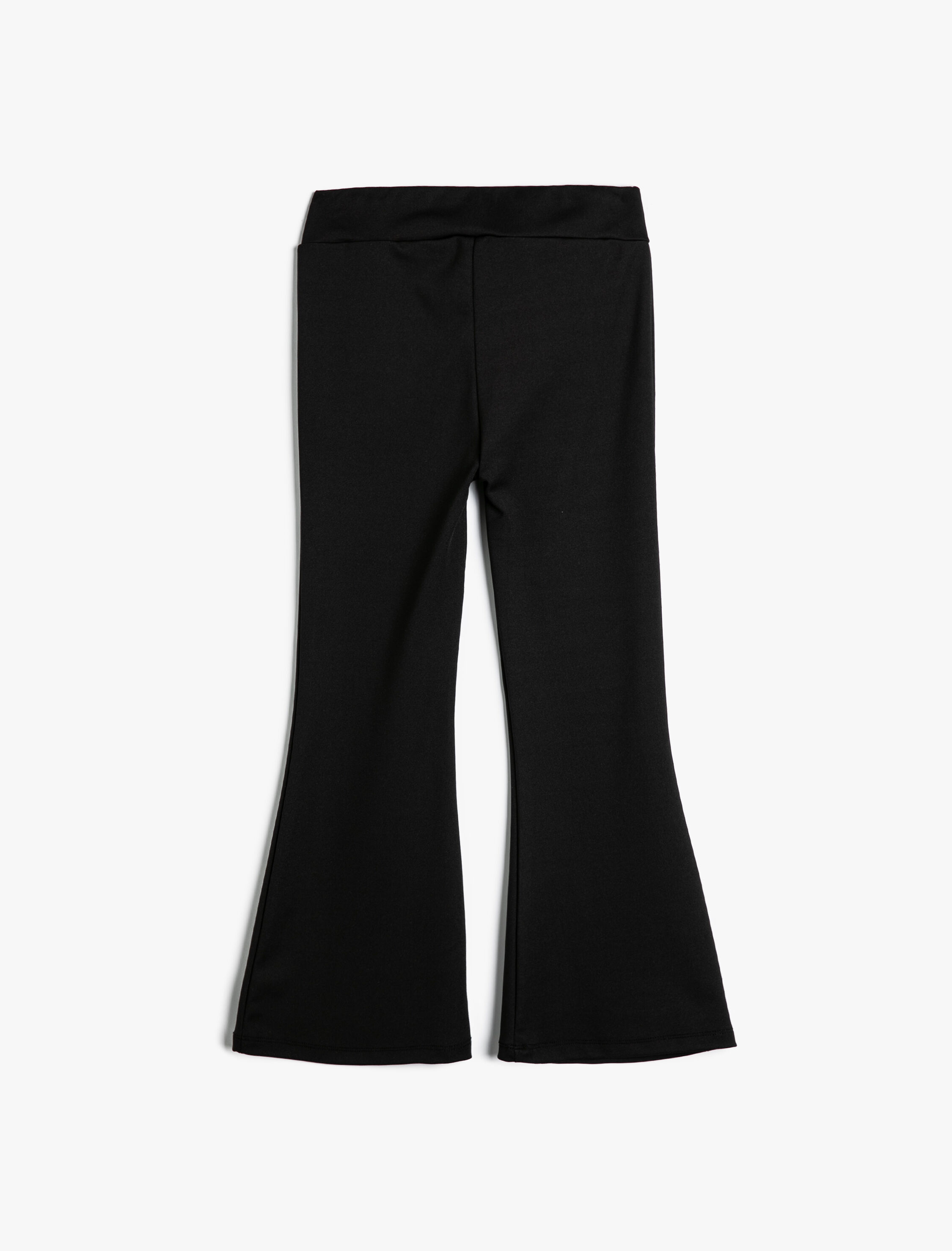  Kız Çocuk Basic İspanyol Paça Pantolon Beli Lastikli