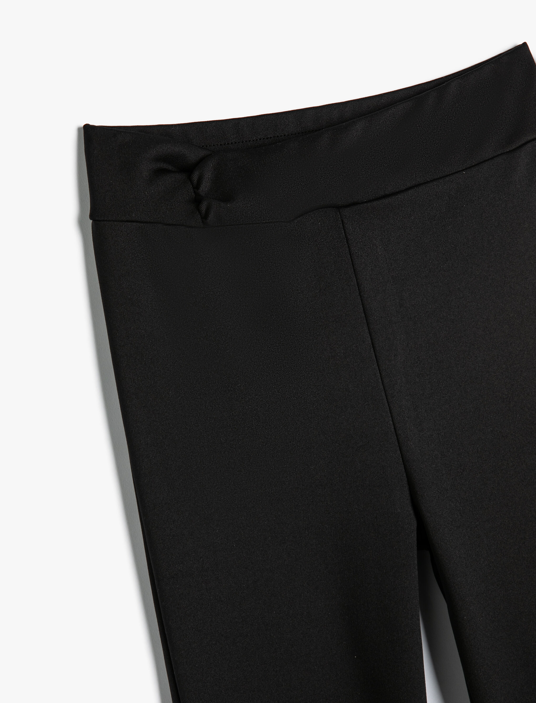  Kız Çocuk Basic İspanyol Paça Pantolon Beli Lastikli