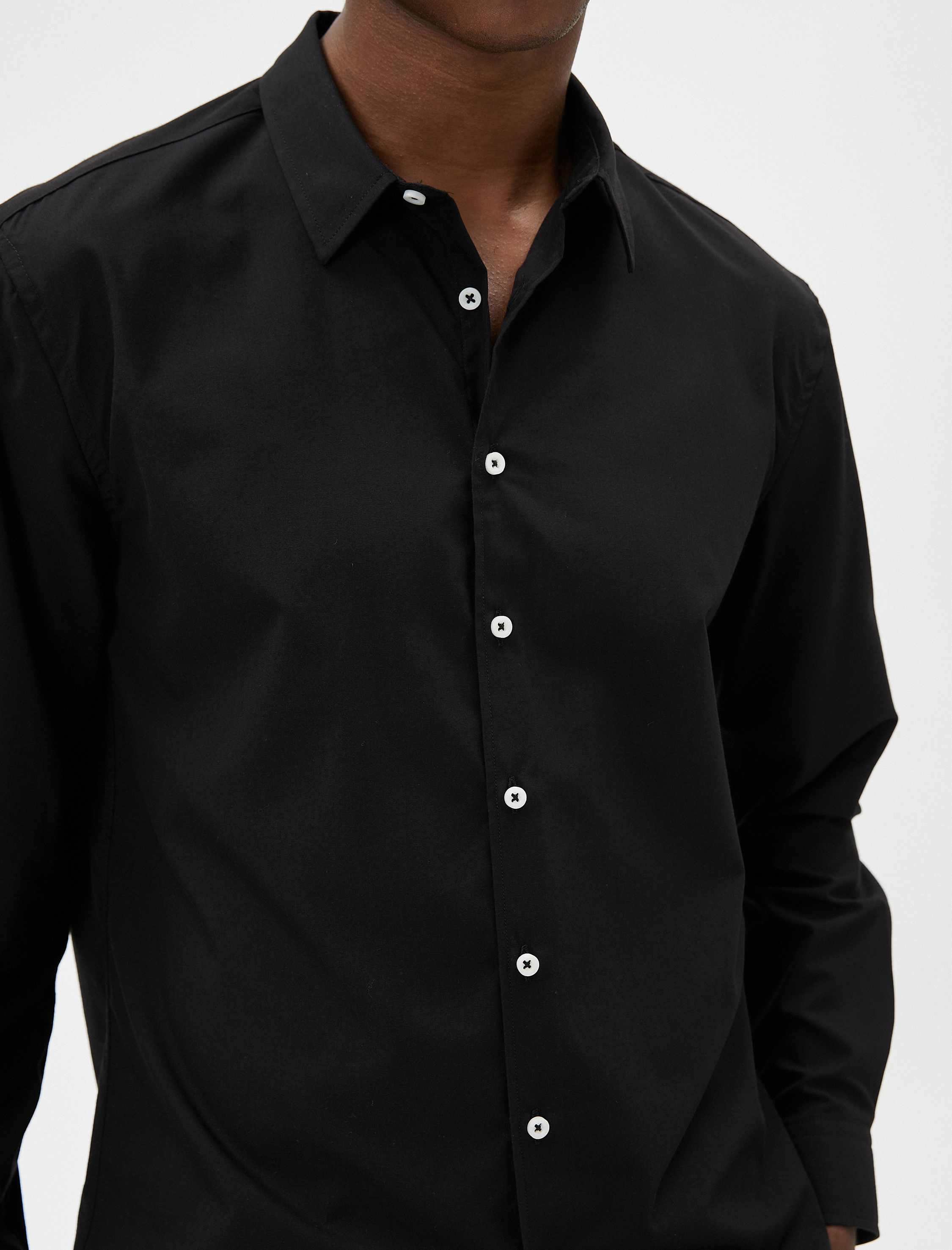   Klasik Gömlek Slim Fit Uzun Kollu Düğmeli